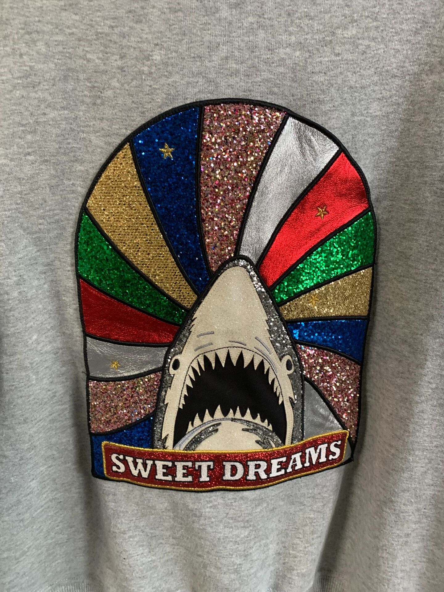 Yves Saint Laurent YSL Black Sequin Shark Hoodie Size US S / EU 44-46 / 1 - 3 Thumbnail