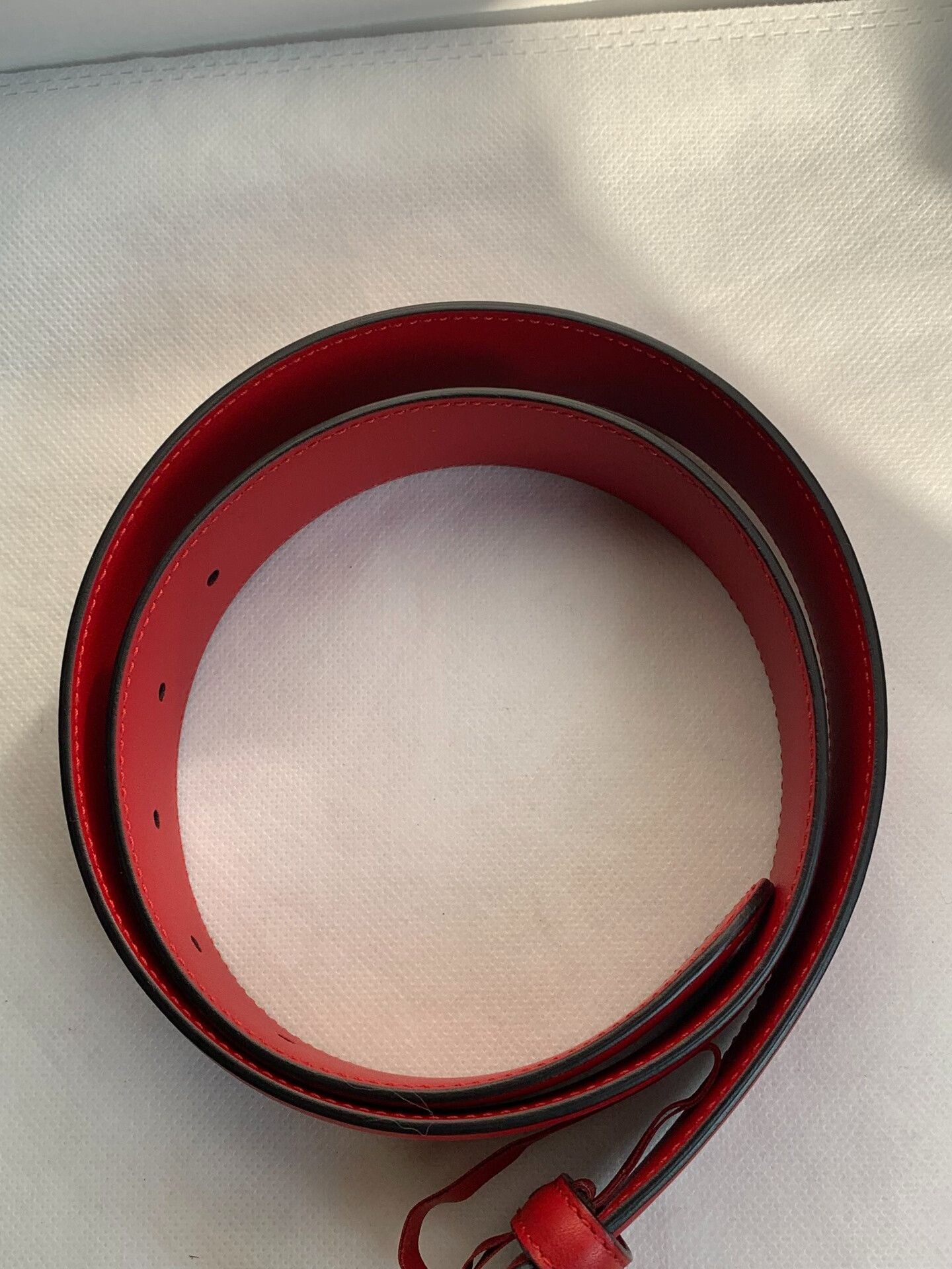 Gucci Gucci Red Belt Size ONE SIZE - 2 Thumbnail