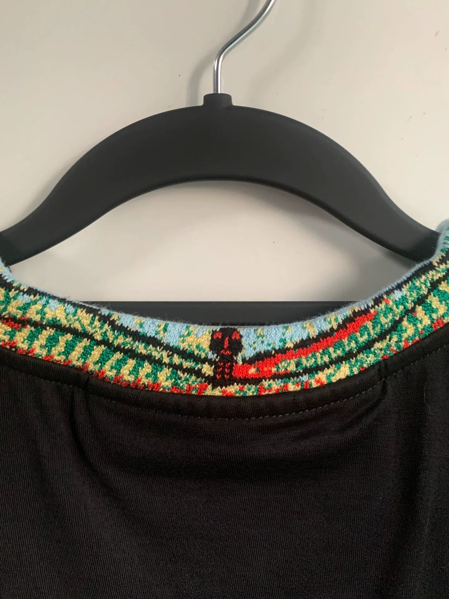 Givenchy Givenchy New Logo Embroidered Black T-Shirt Size US L / EU 52-54 / 3 - 8 Thumbnail