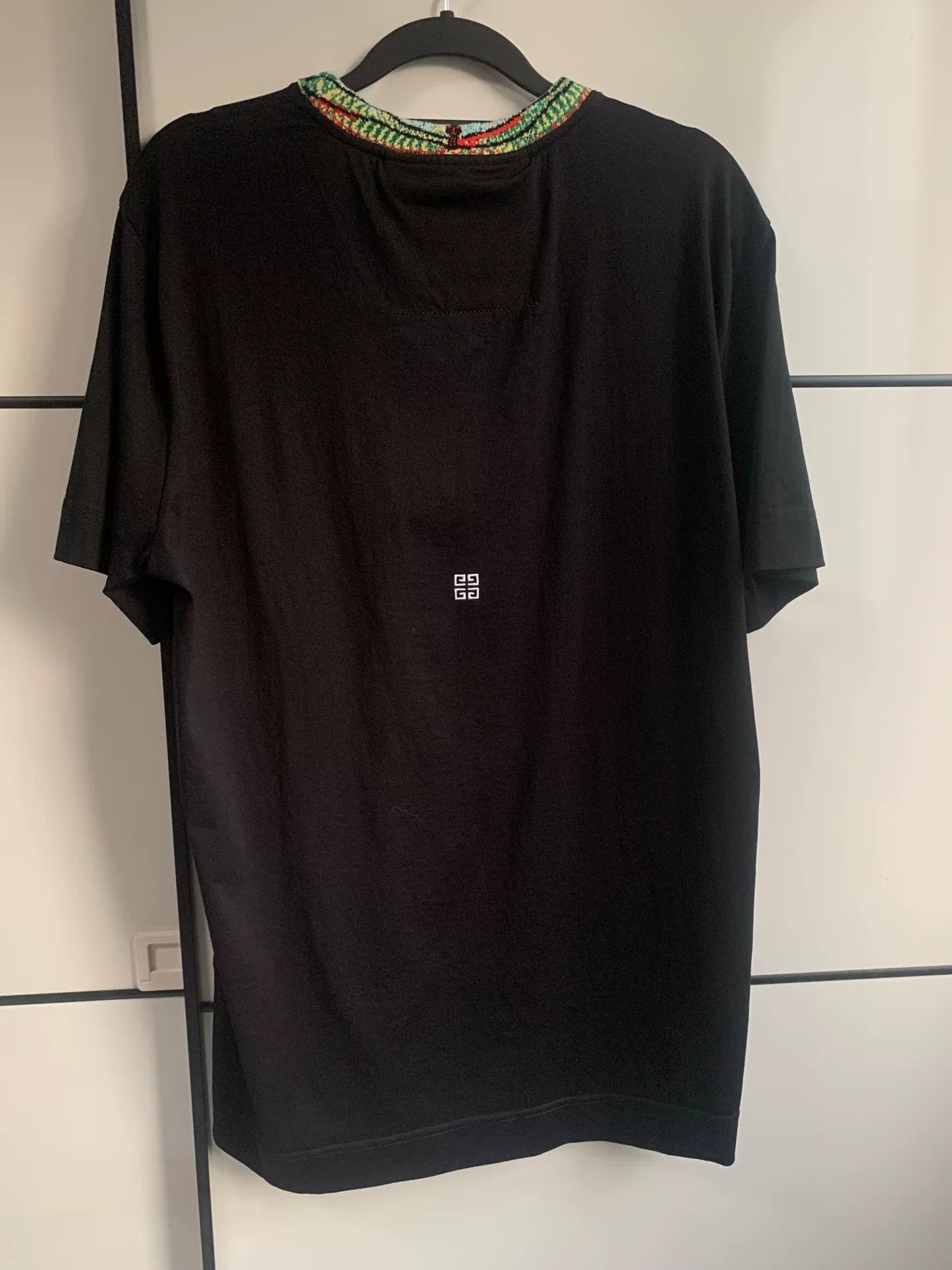 Givenchy Givenchy New Logo Embroidered Black T-Shirt Size US L / EU 52-54 / 3 - 2 Thumbnail