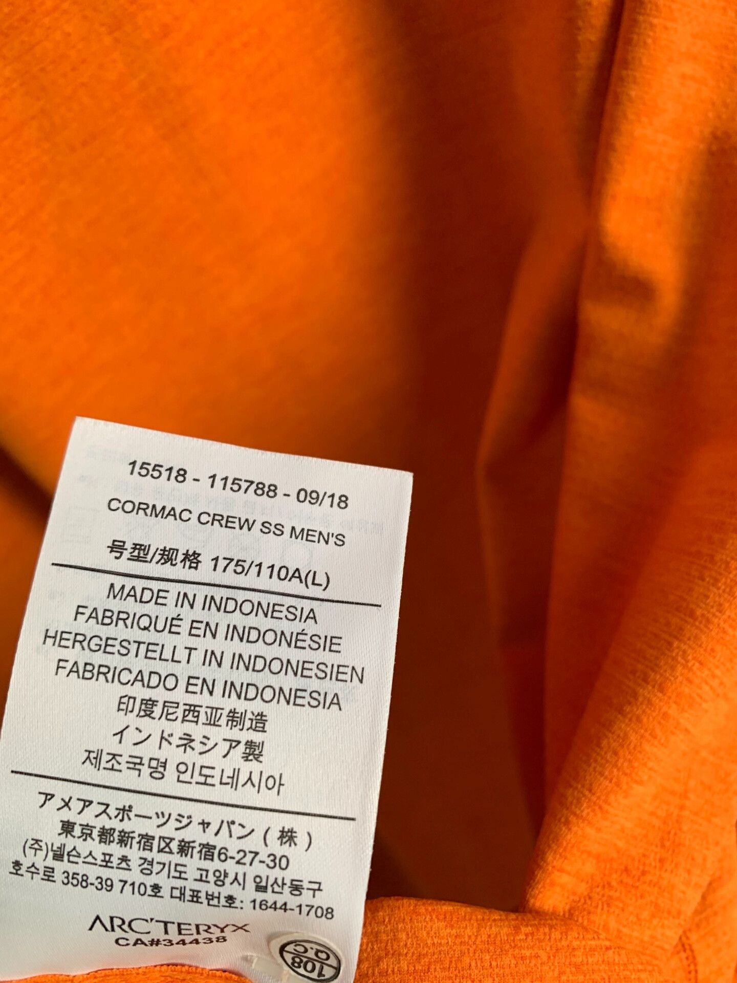 Arc'teryx Arcteryx CORMAC Crew Quick-Dry T-Shirt Size US L / EU 52-54 / 3 - 5 Thumbnail