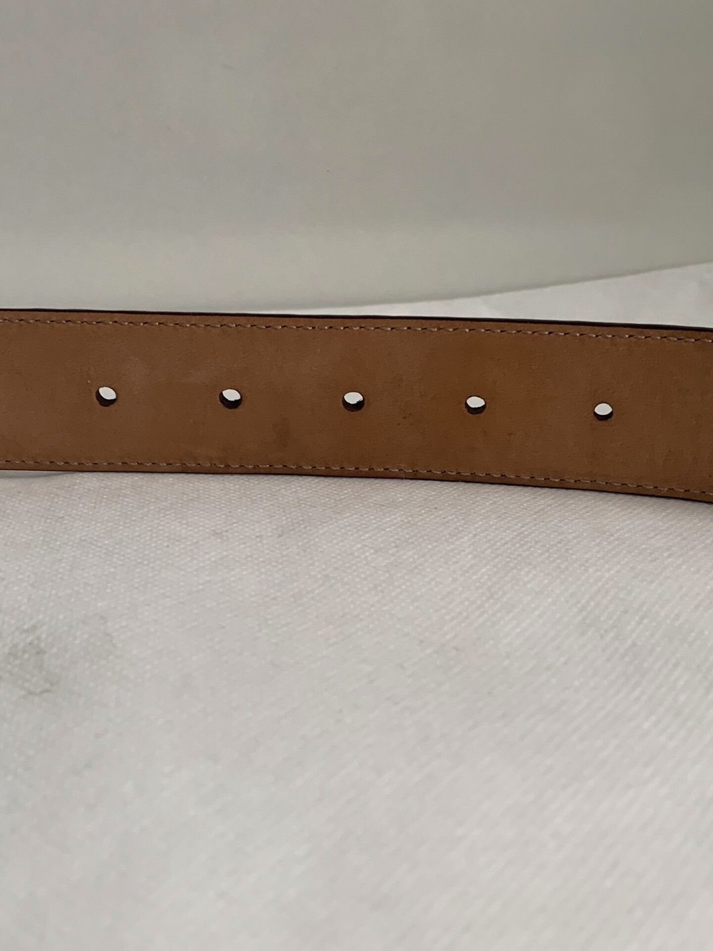 Gucci Gucci Men's Double G Embossed Leather Belt Size ONE SIZE - 6 Thumbnail