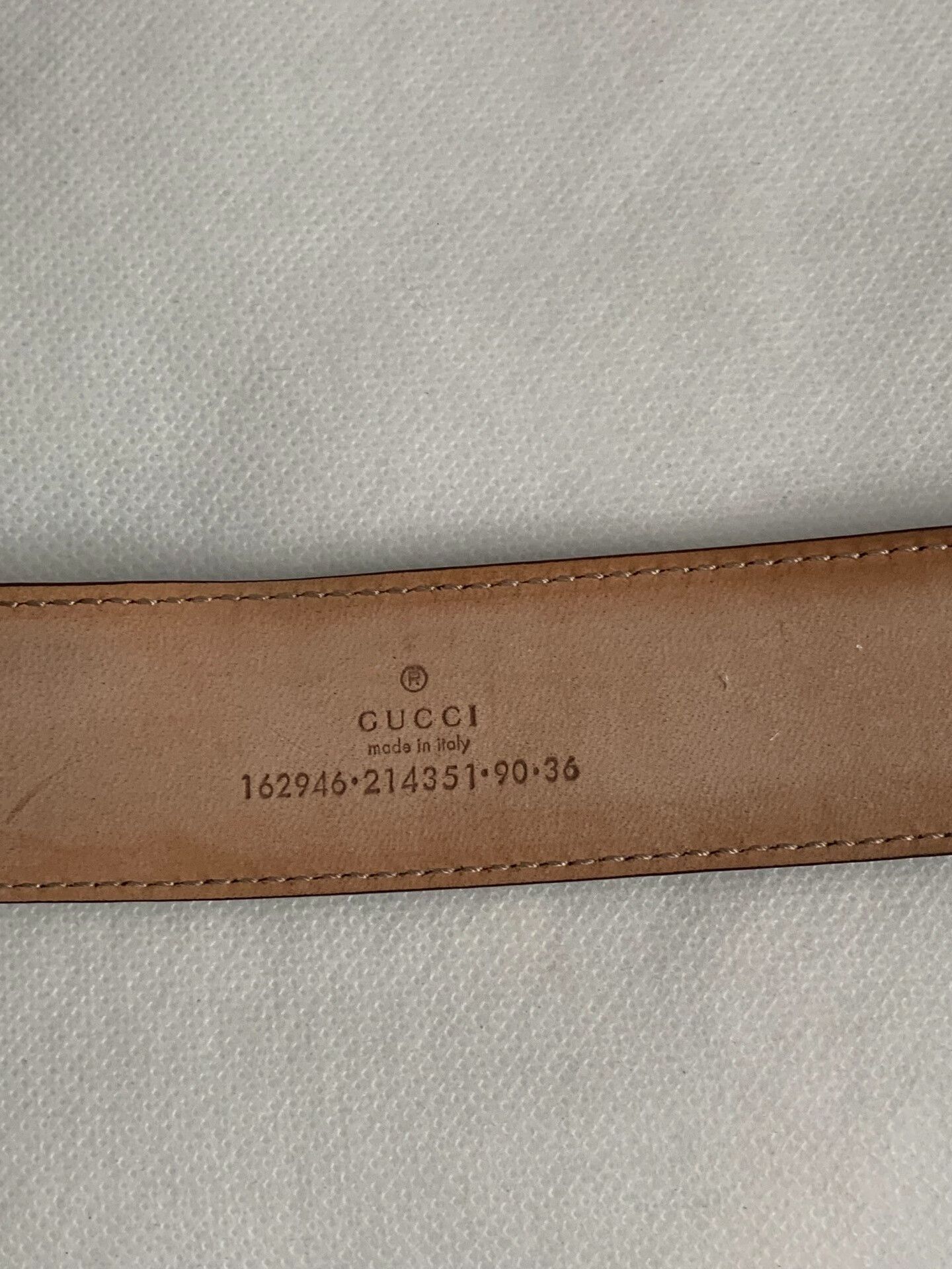 Gucci Gucci Men's Double G Embossed Leather Belt Size ONE SIZE - 4 Thumbnail