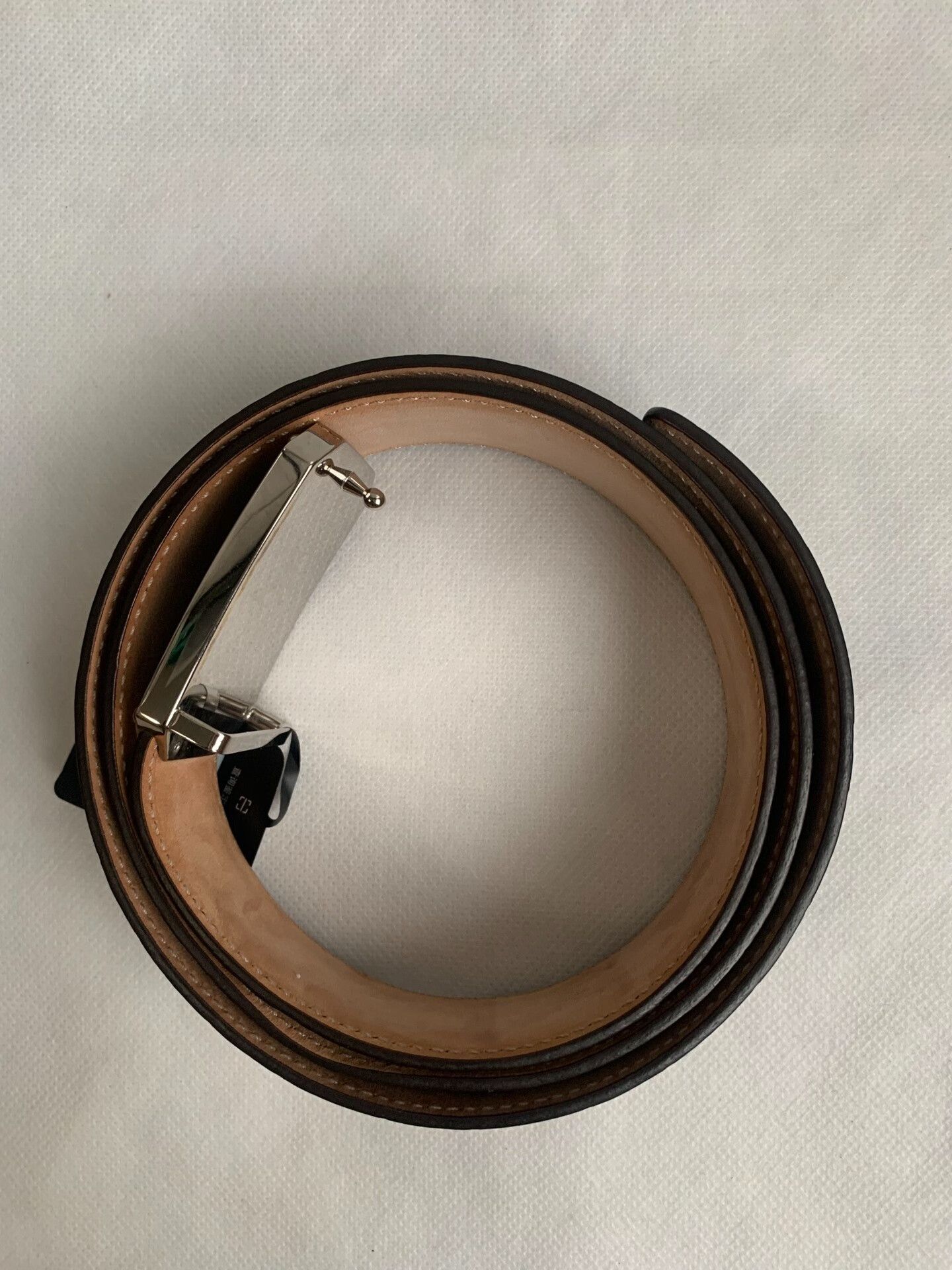 Gucci Gucci Men's Double G Embossed Leather Belt Size ONE SIZE - 7 Thumbnail