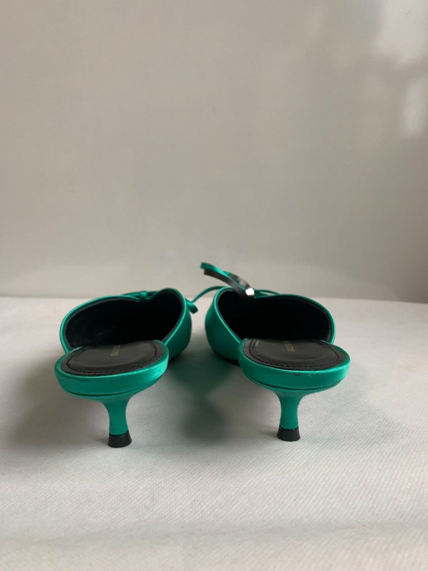 Balenciaga Balenciaga Green Bow Mules Size US 4 / IT 34 - 6 Thumbnail