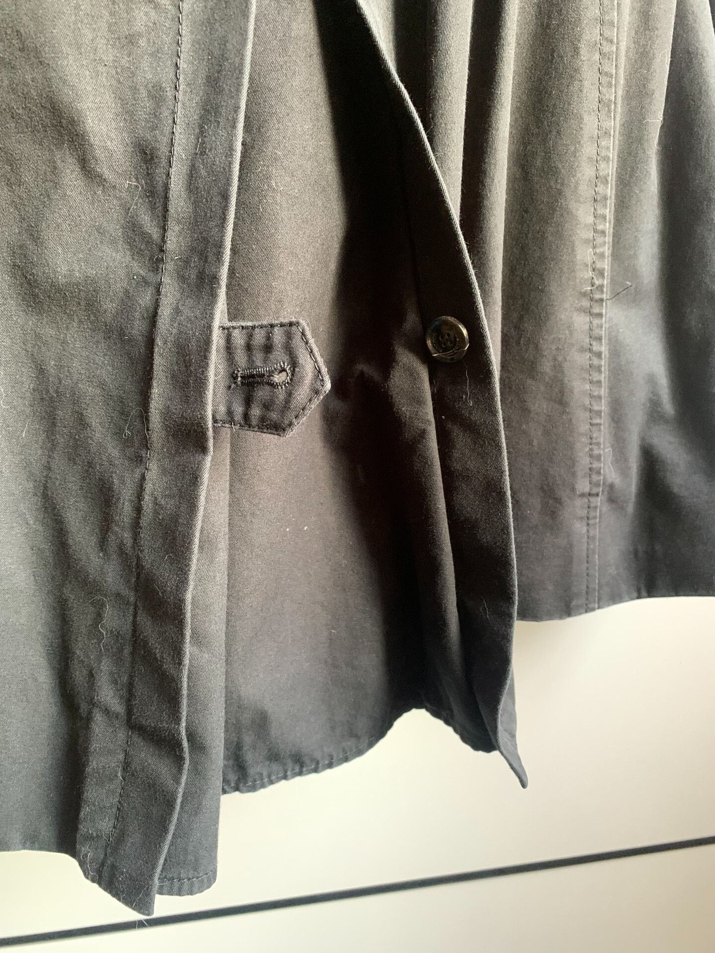 Burberry Burberry Black Leather Patch Trench Coat Size US M / EU 48-50 / 2 - 9 Thumbnail