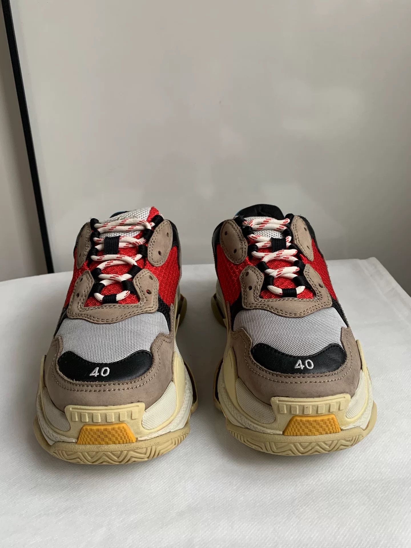 Balenciaga Balenciaga Dad Shoes Size 40 Red Blue Size US 7 / EU 40 - 2 Thumbnail