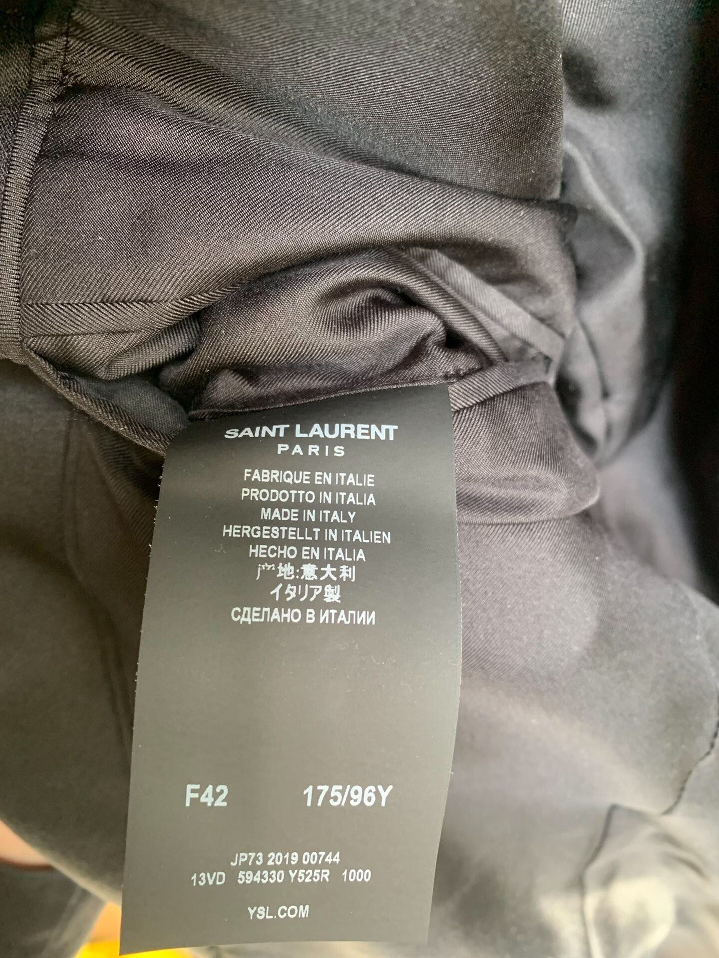 Saint Laurent Paris Saint Laurent Black Velvet Blazer Size US XS / EU 42 / 0 - 5 Thumbnail