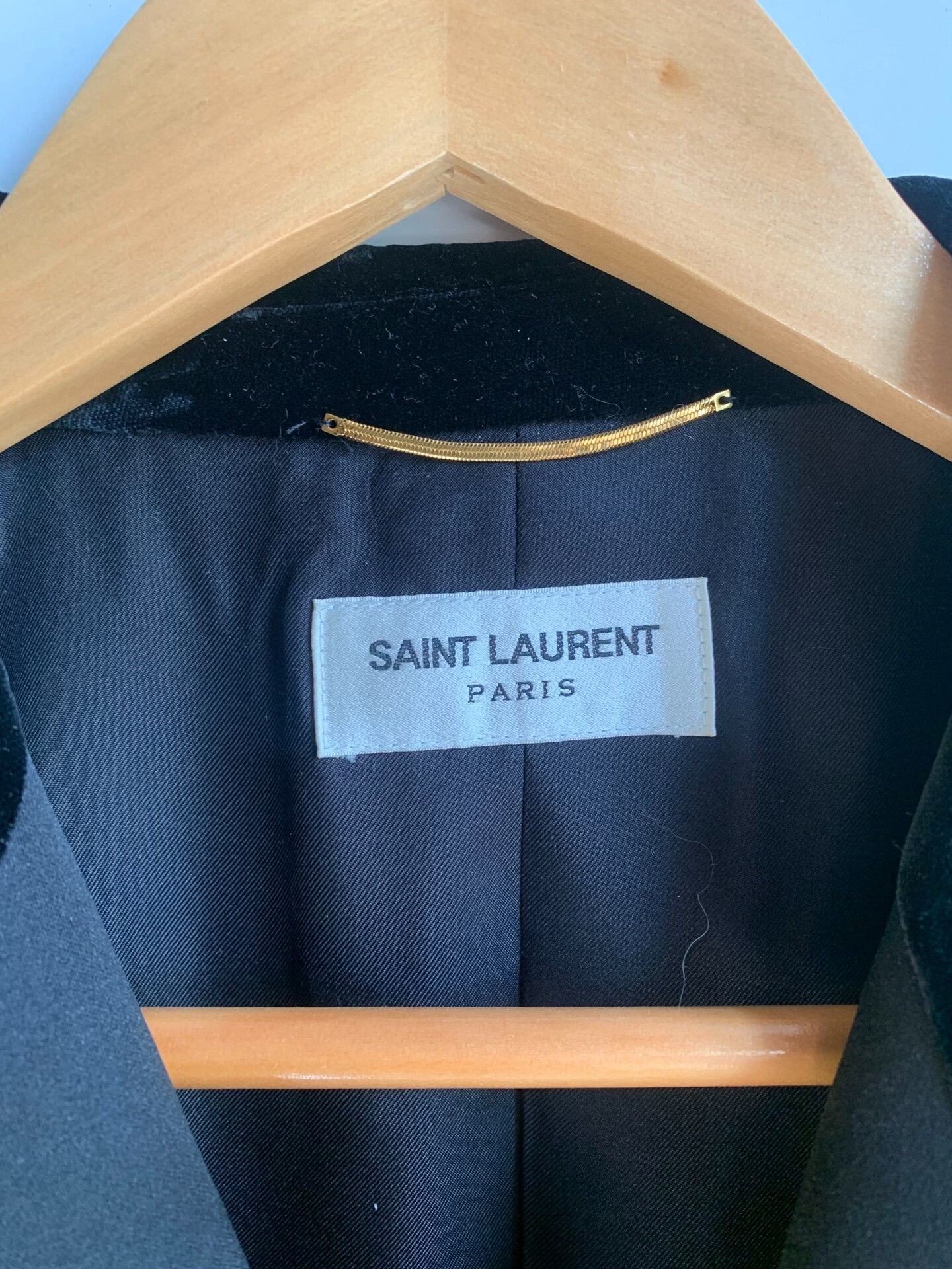 Saint Laurent Paris Saint Laurent Black Velvet Blazer Size US XS / EU 42 / 0 - 2 Thumbnail