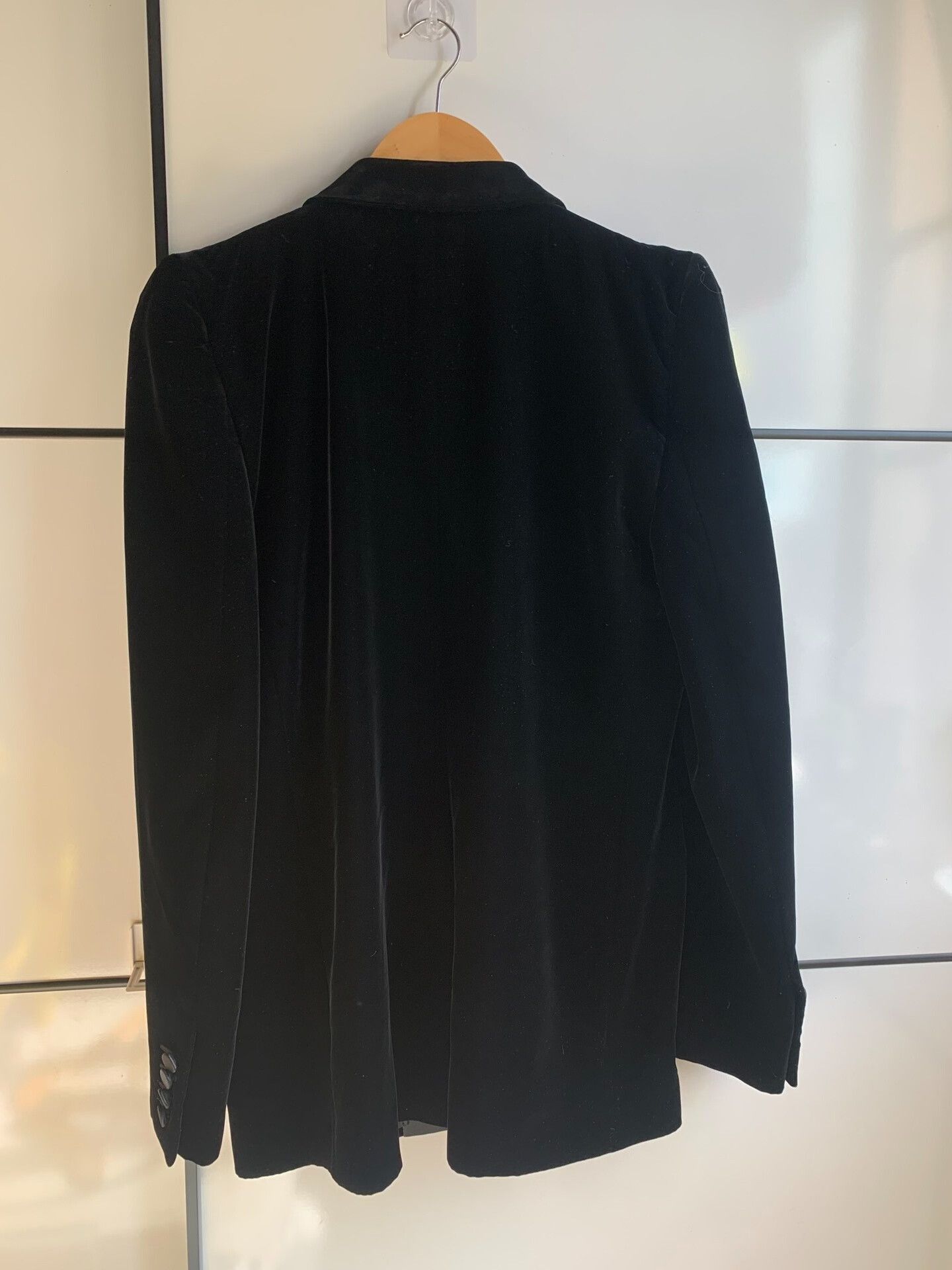 Saint Laurent Paris Saint Laurent Black Velvet Blazer Size US XS / EU 42 / 0 - 7 Thumbnail