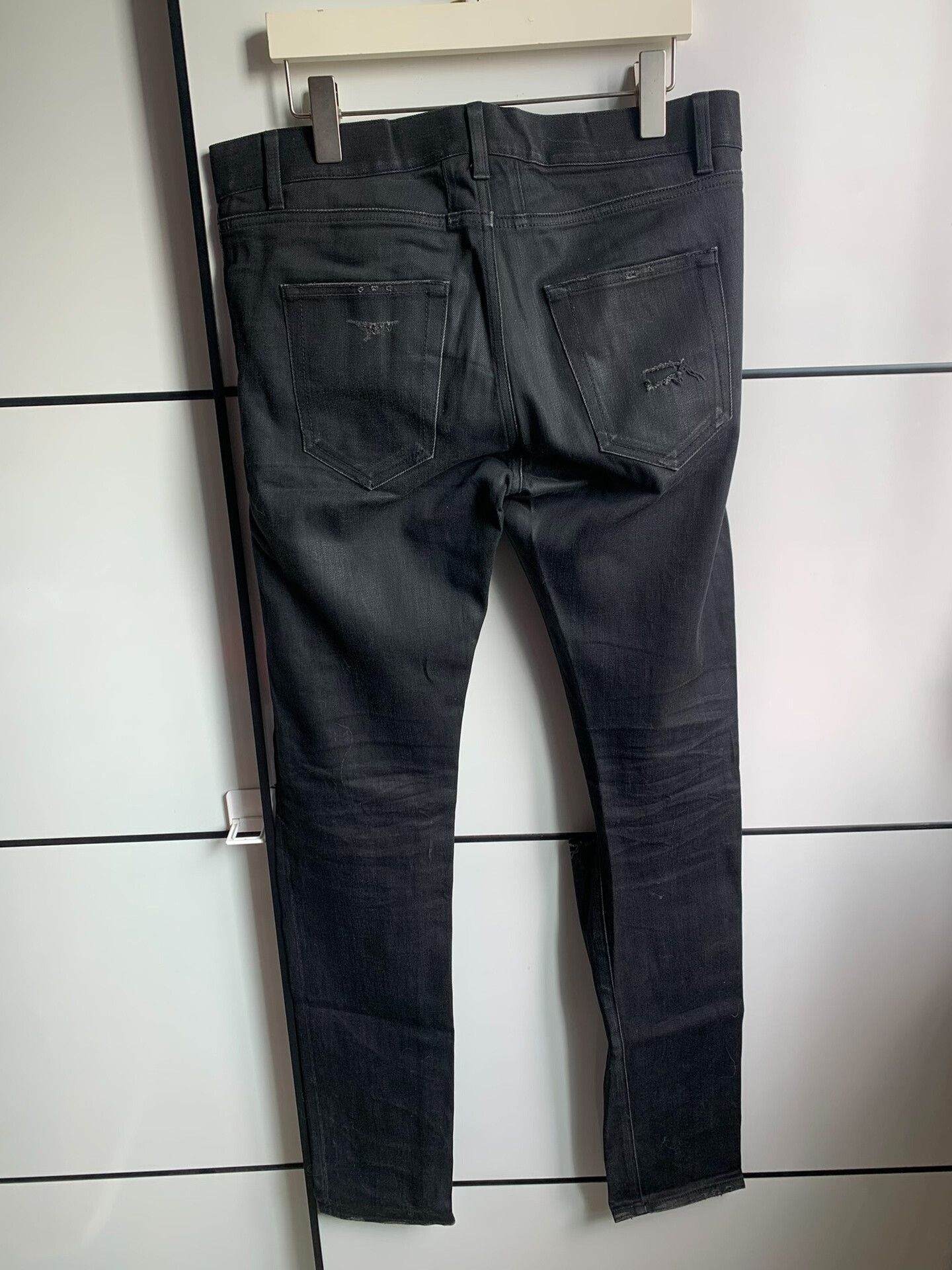 Saint Laurent Paris Saint Laurent Black Distressed Jeans Size US 32 / EU 48 - 9 Thumbnail