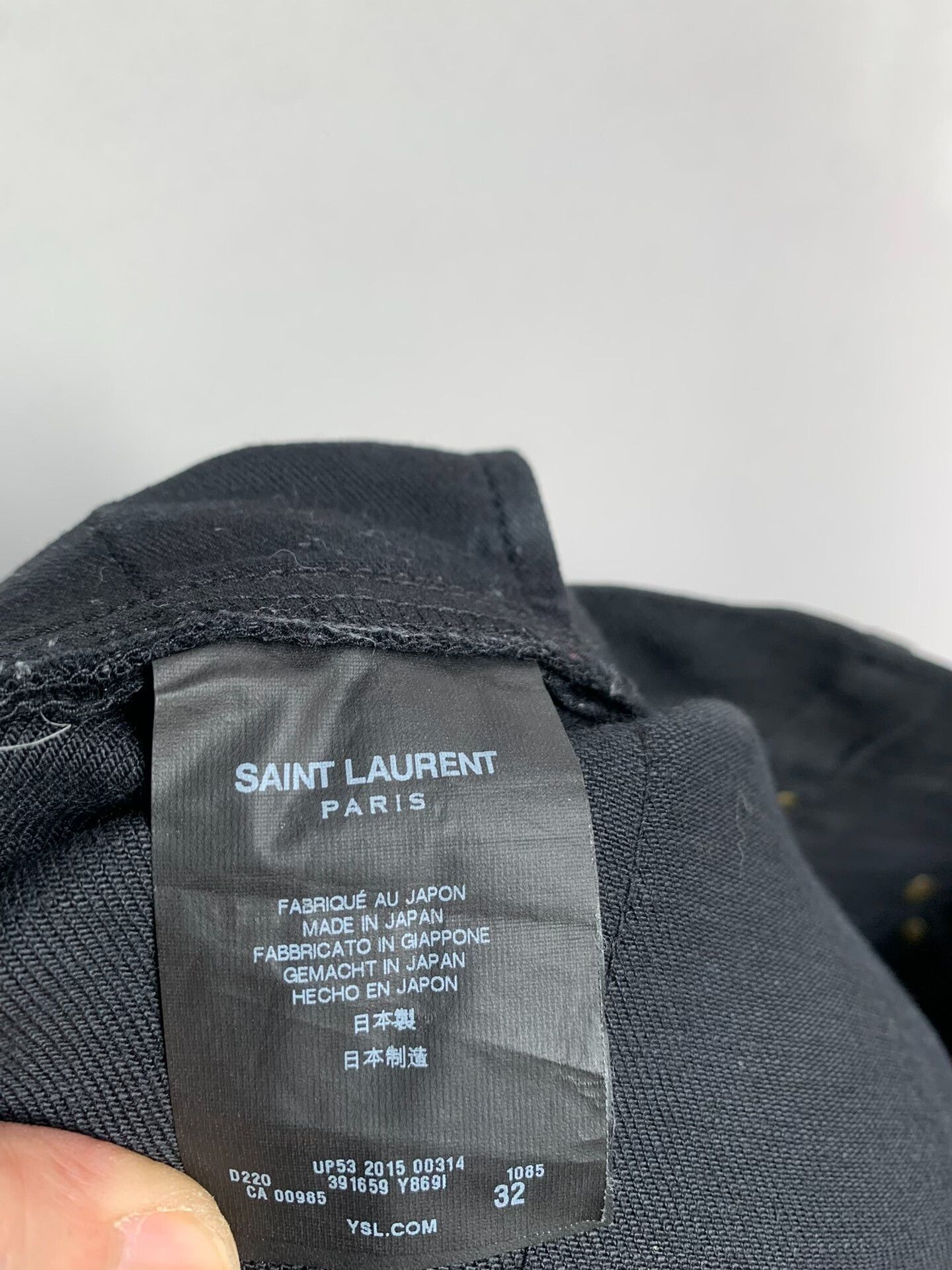Saint Laurent Paris Saint Laurent Black Distressed Jeans Size US 32 / EU 48 - 4 Thumbnail