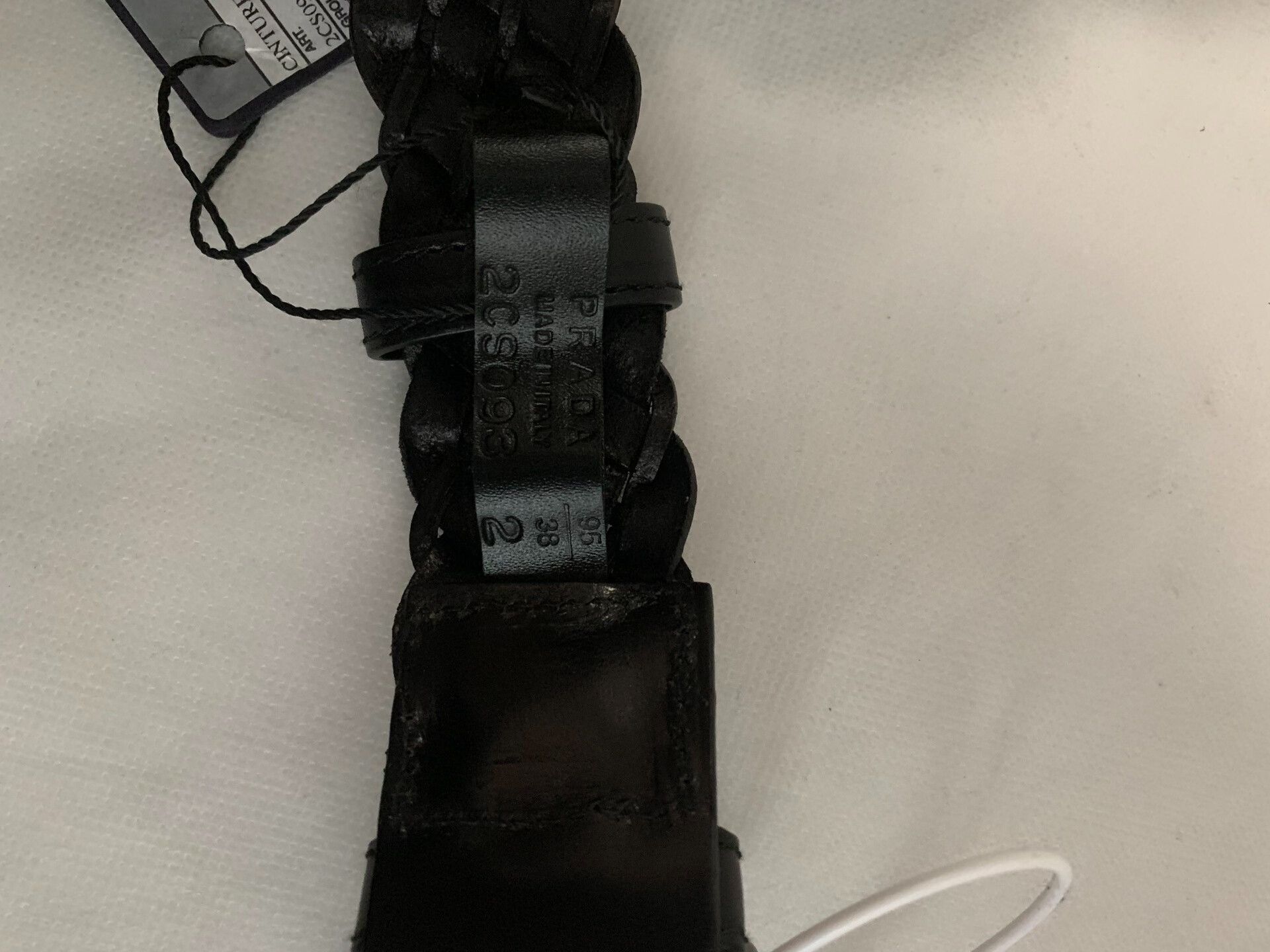 Prada PRADA Men's Leather Belt Size ONE SIZE - 4 Thumbnail
