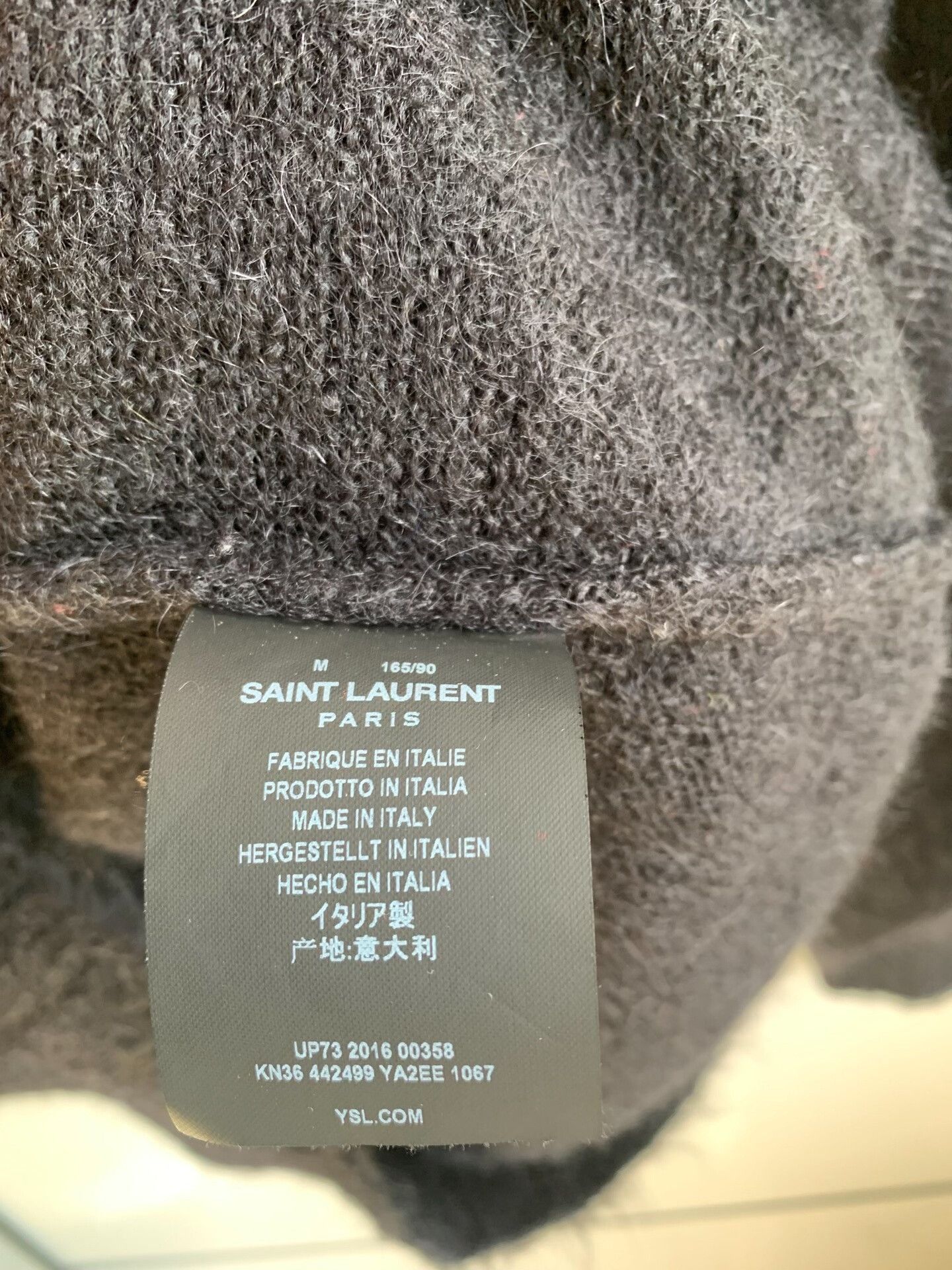 Saint Laurent Paris Saint Laurent Batwing Mohair Sweater Size M / US 6-8 / IT 42-44 - 7 Thumbnail