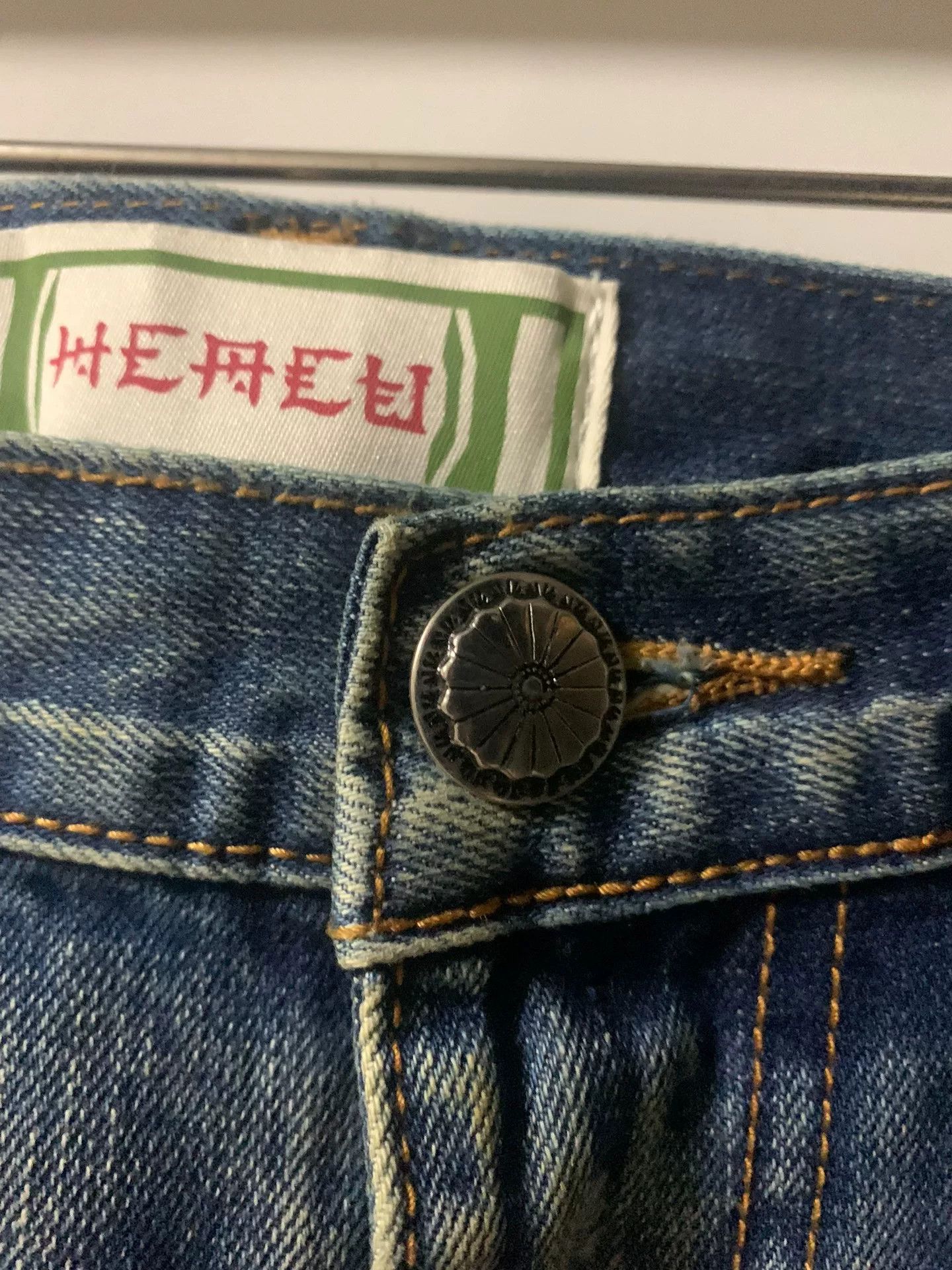 CLOT HEA ACU Distressed Raw Denim Jeans Size US 32 / EU 48 - 4 Thumbnail