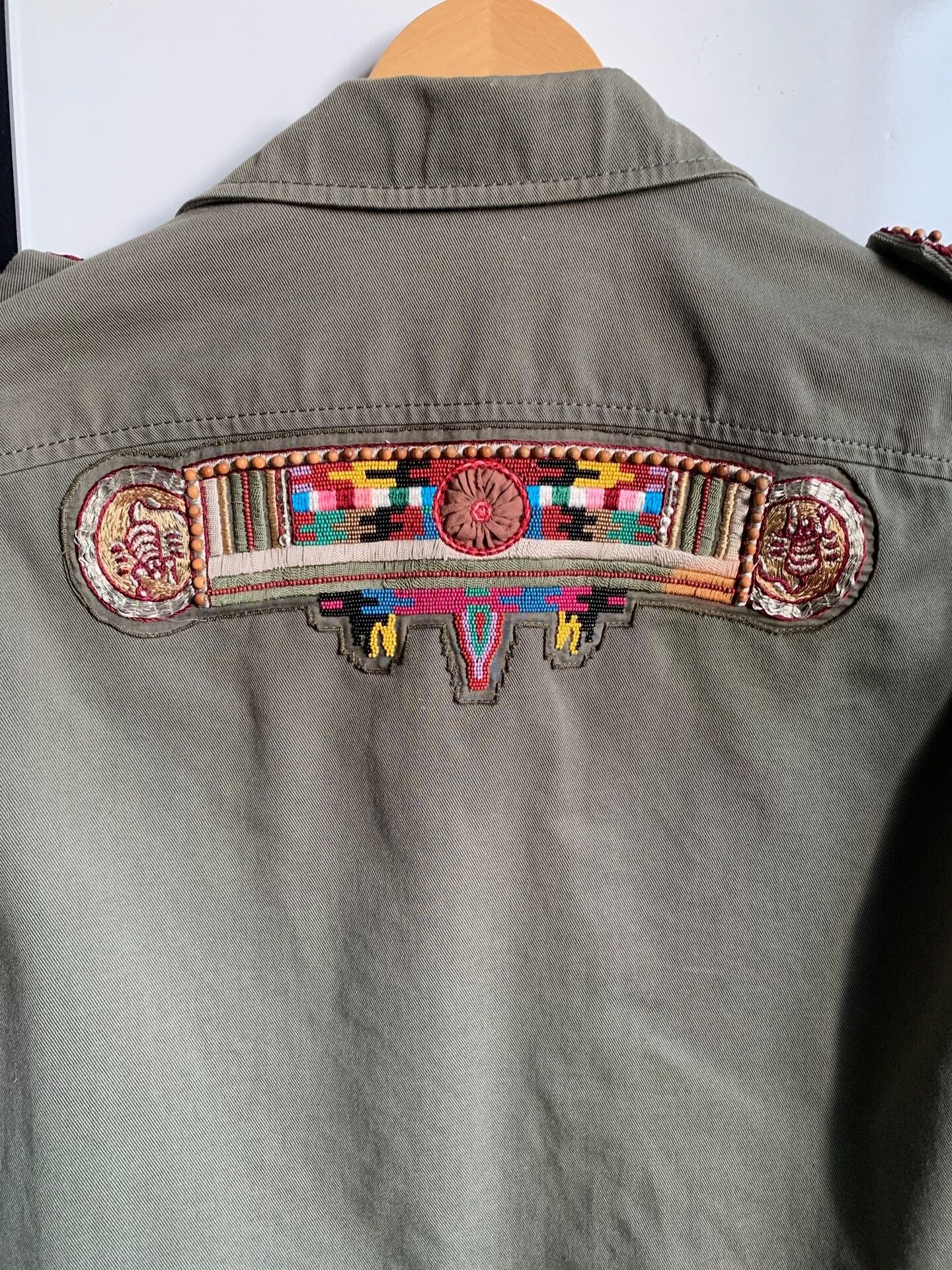 Valentino Valentino Green Beaded Coat Size S / US 4 / IT 40 - 8 Thumbnail