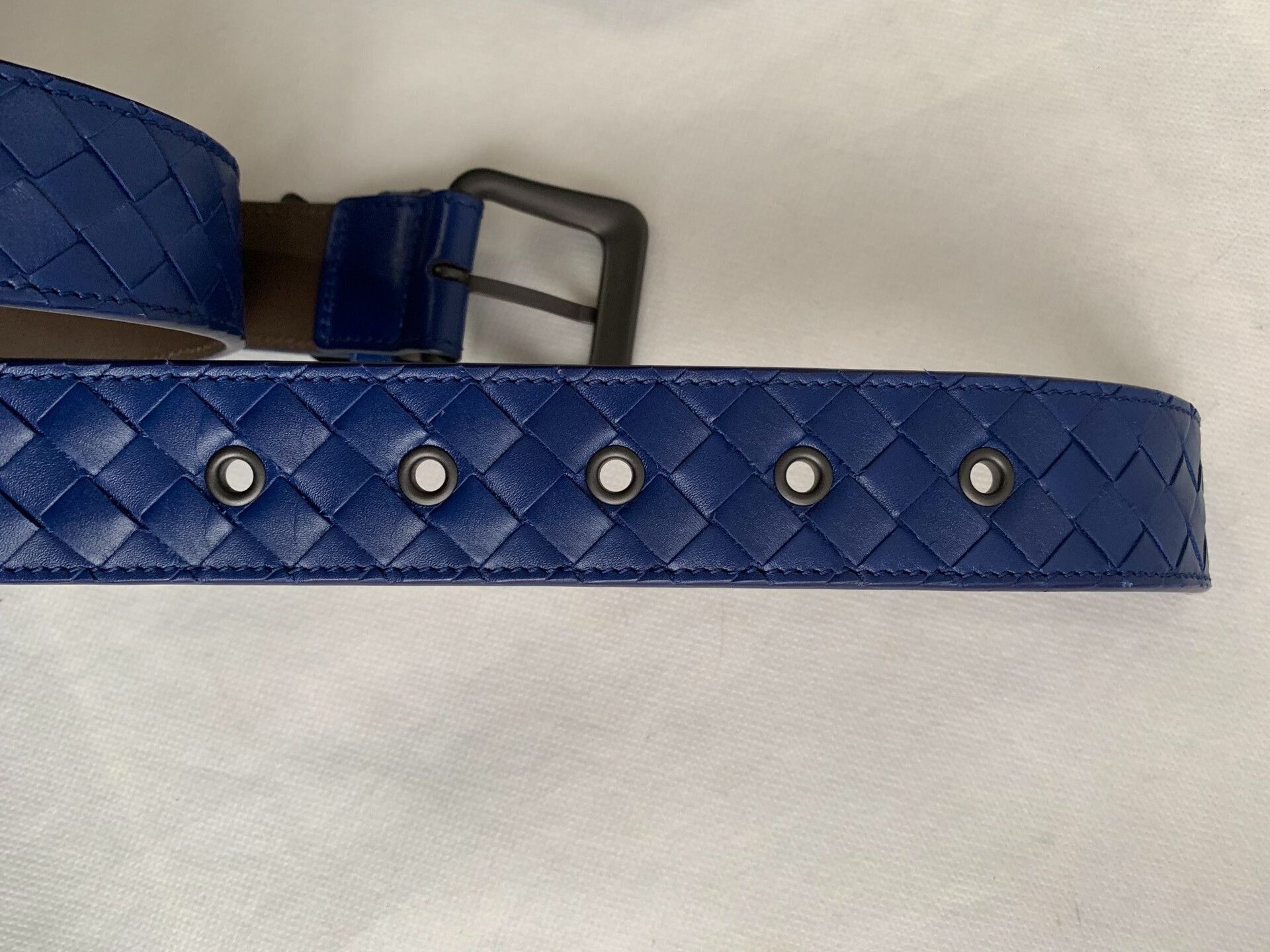 Bottega Veneta Bottega Veneta Blue Woven Belt Size ONE SIZE - 5 Thumbnail