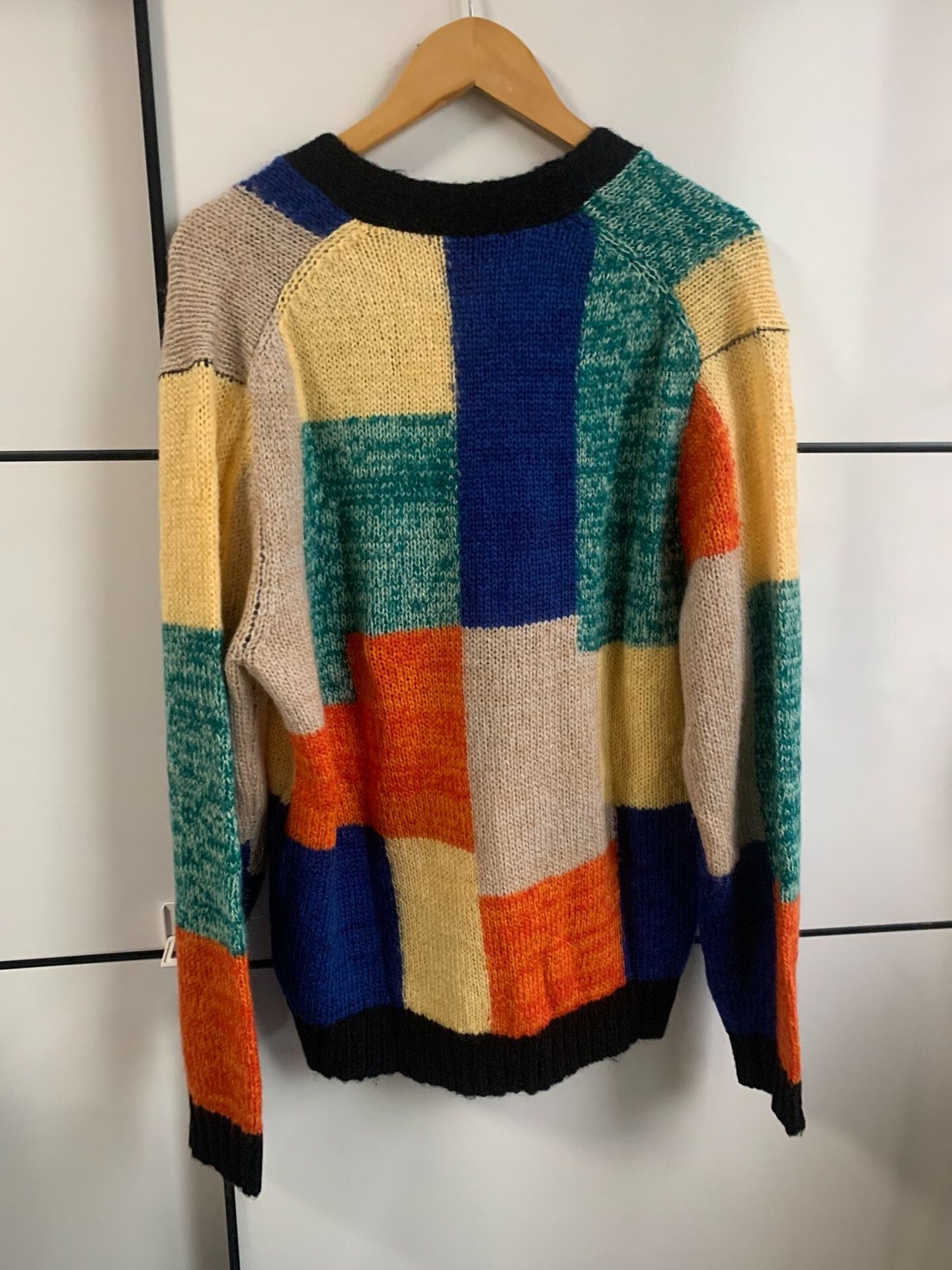 Supreme Supreme SS19 Patchwork Mohair Cardigan Size US L / EU 52-54 / 3 - 6 Thumbnail