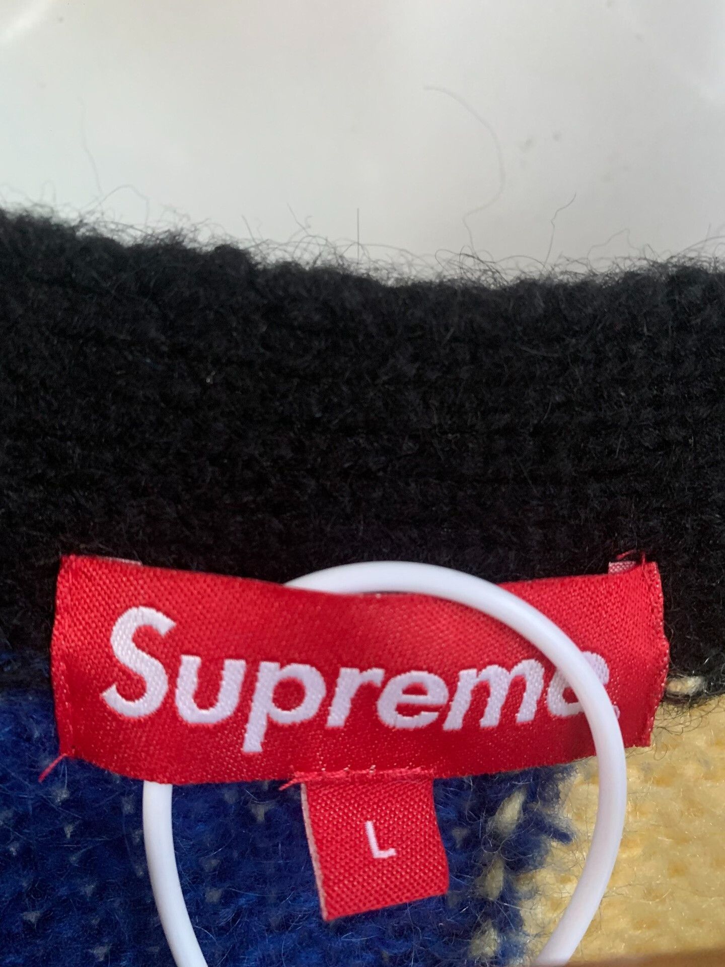 Supreme Supreme SS19 Patchwork Mohair Cardigan Size US L / EU 52-54 / 3 - 2 Thumbnail