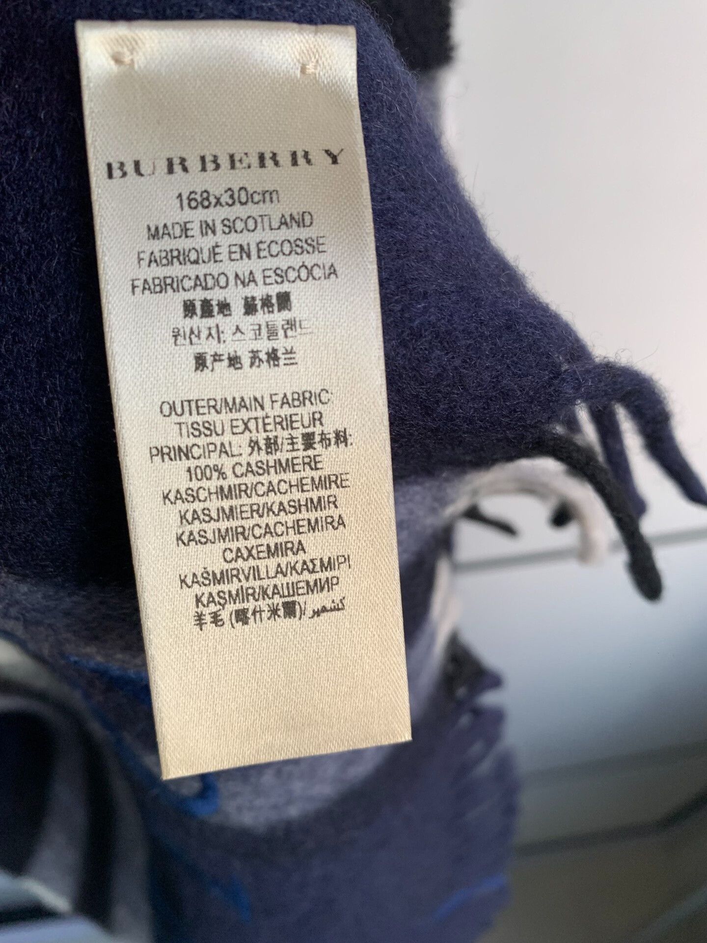 Burberry Burberry Classic Check Cashmere Scarf Size ONE SIZE - 3 Thumbnail