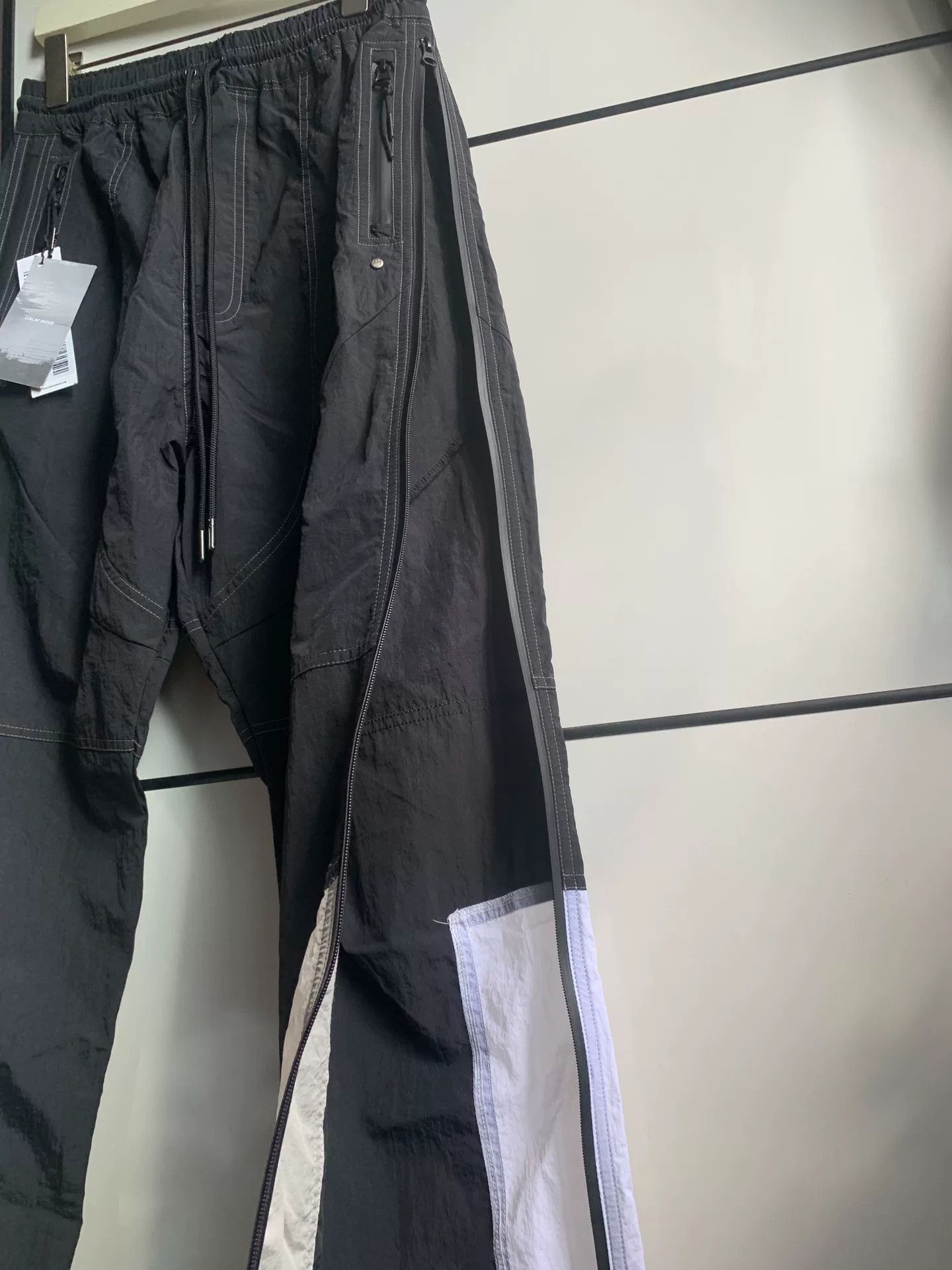 Far Afield Far Archive Black White Zip Nylon Pants Size US 26 / EU 42 - 5 Thumbnail