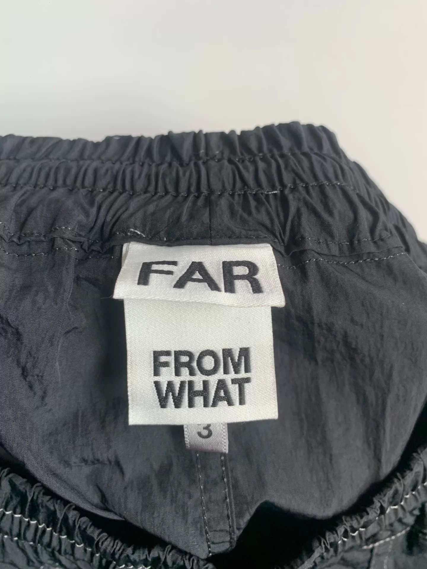 Far Afield Far Archive Black White Zip Nylon Pants Size US 26 / EU 42 - 7 Thumbnail