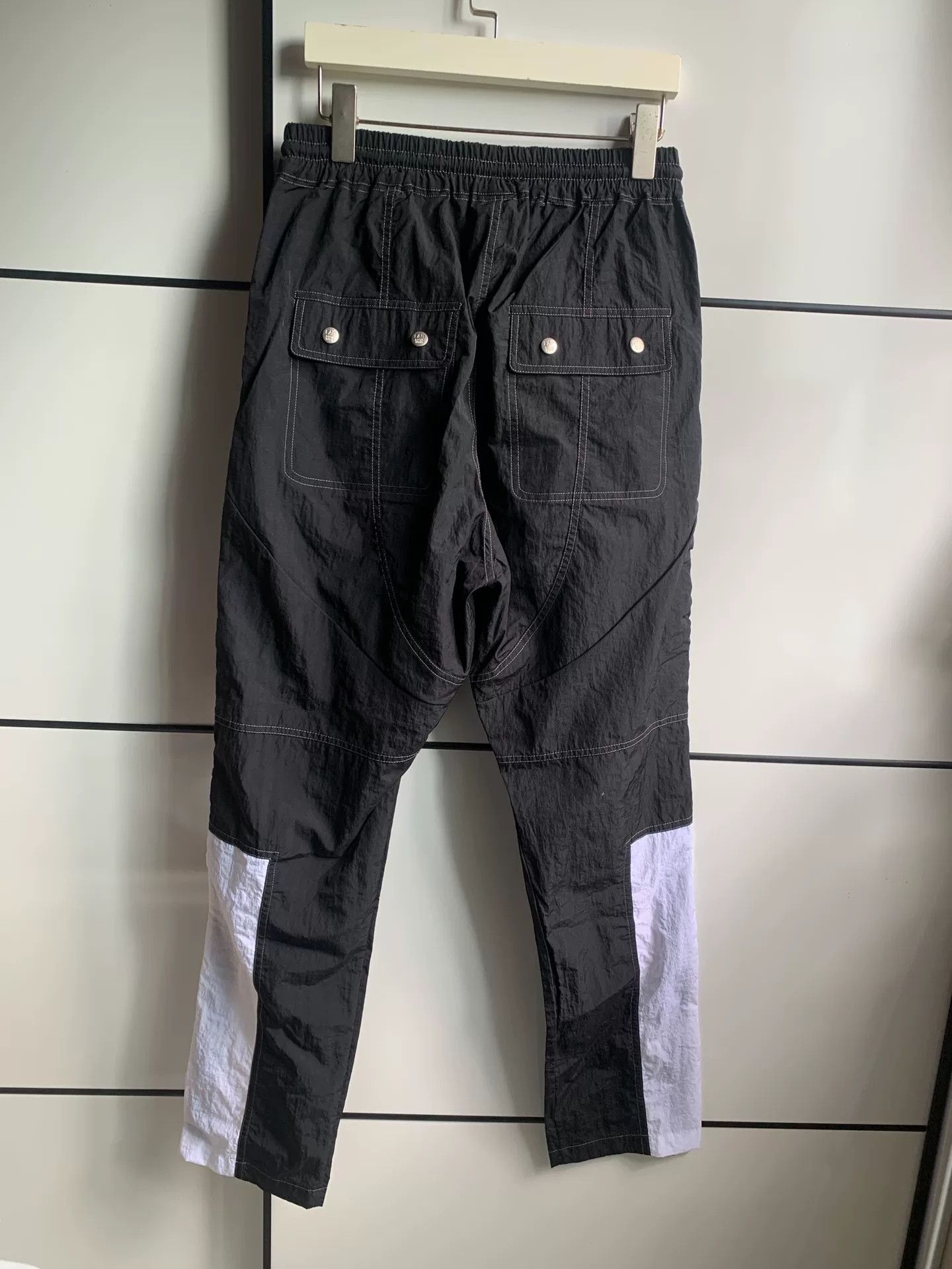 Far Afield Far Archive Black White Zip Nylon Pants Size US 26 / EU 42 - 2 Thumbnail