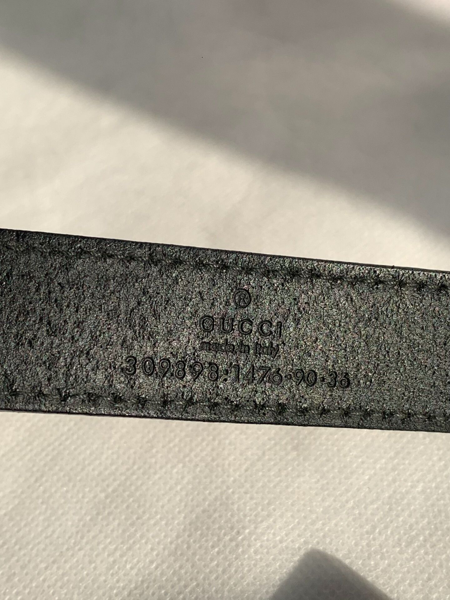 Gucci Gucci Black Leather Belt Size ONE SIZE - 4 Thumbnail