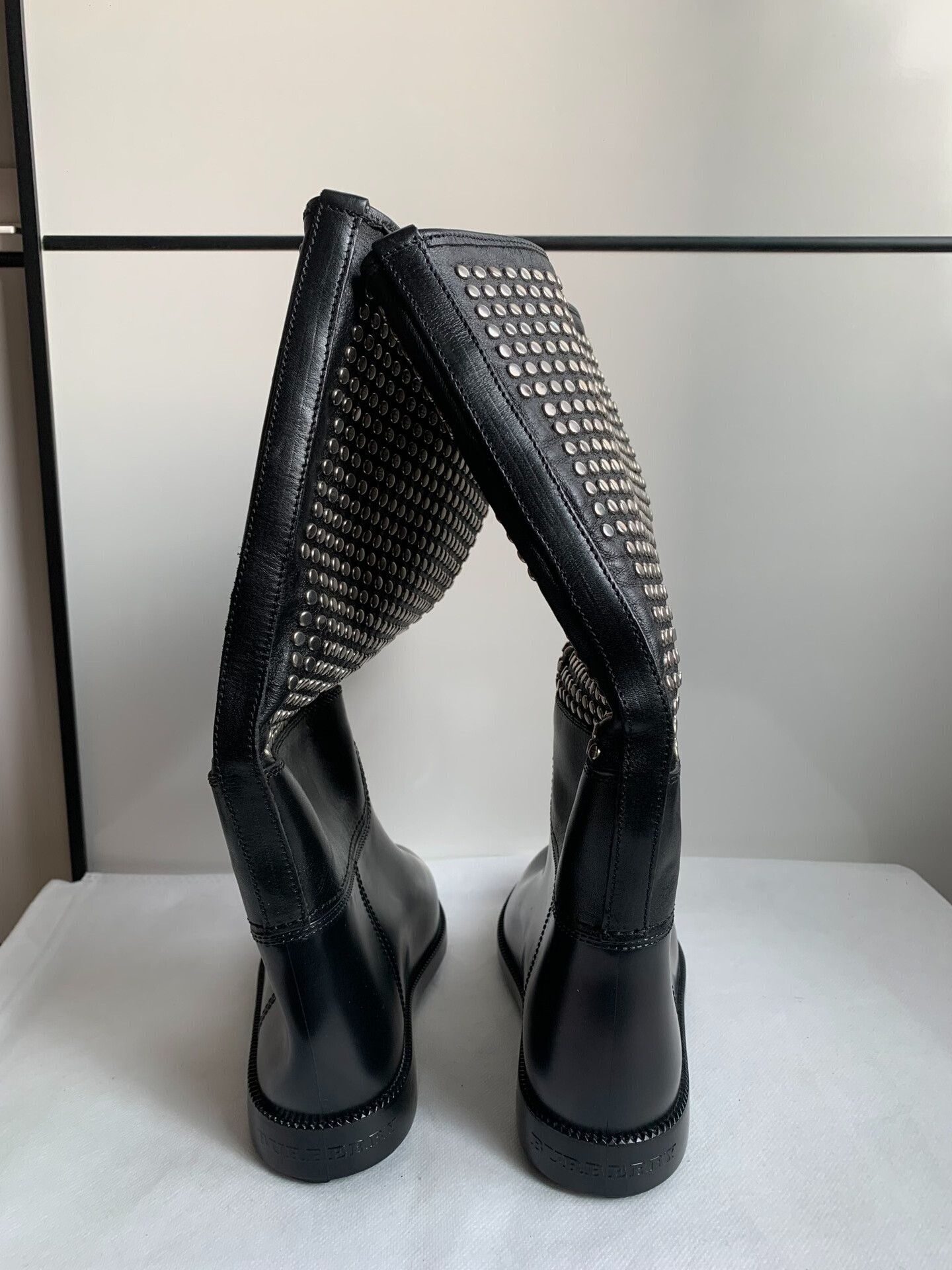 Burberry Burberry Black Rivet High Boots Size US 6 / IT 36 - 4 Thumbnail
