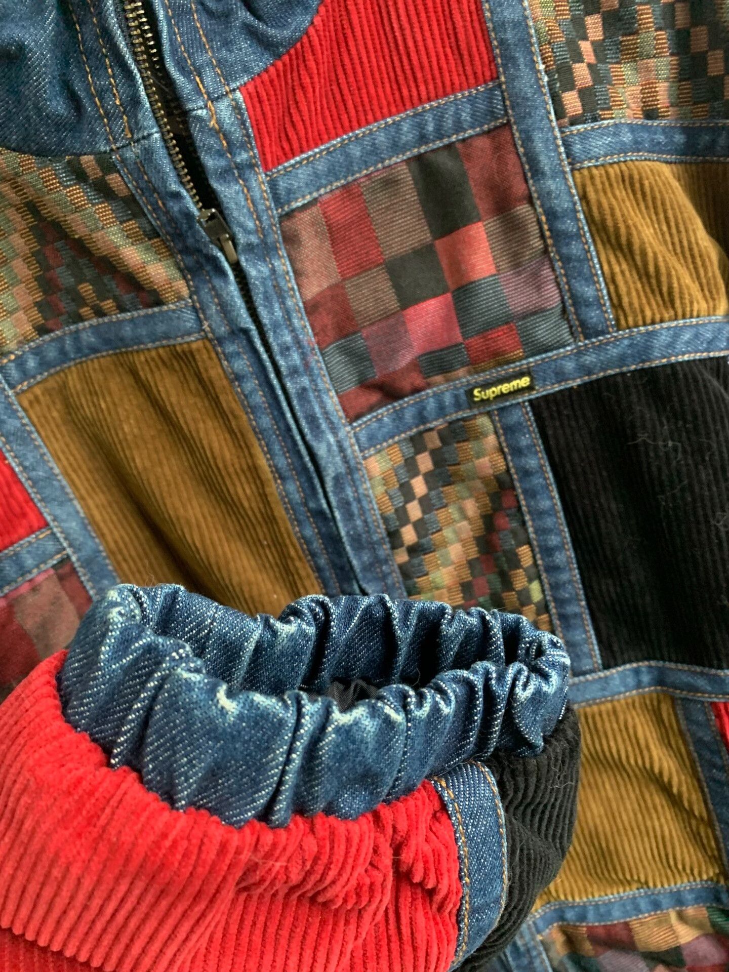 Supreme Supreme 18FW Corduroy Patchwork Denim Jacket Size US L / EU 52-54 / 3 - 3 Thumbnail