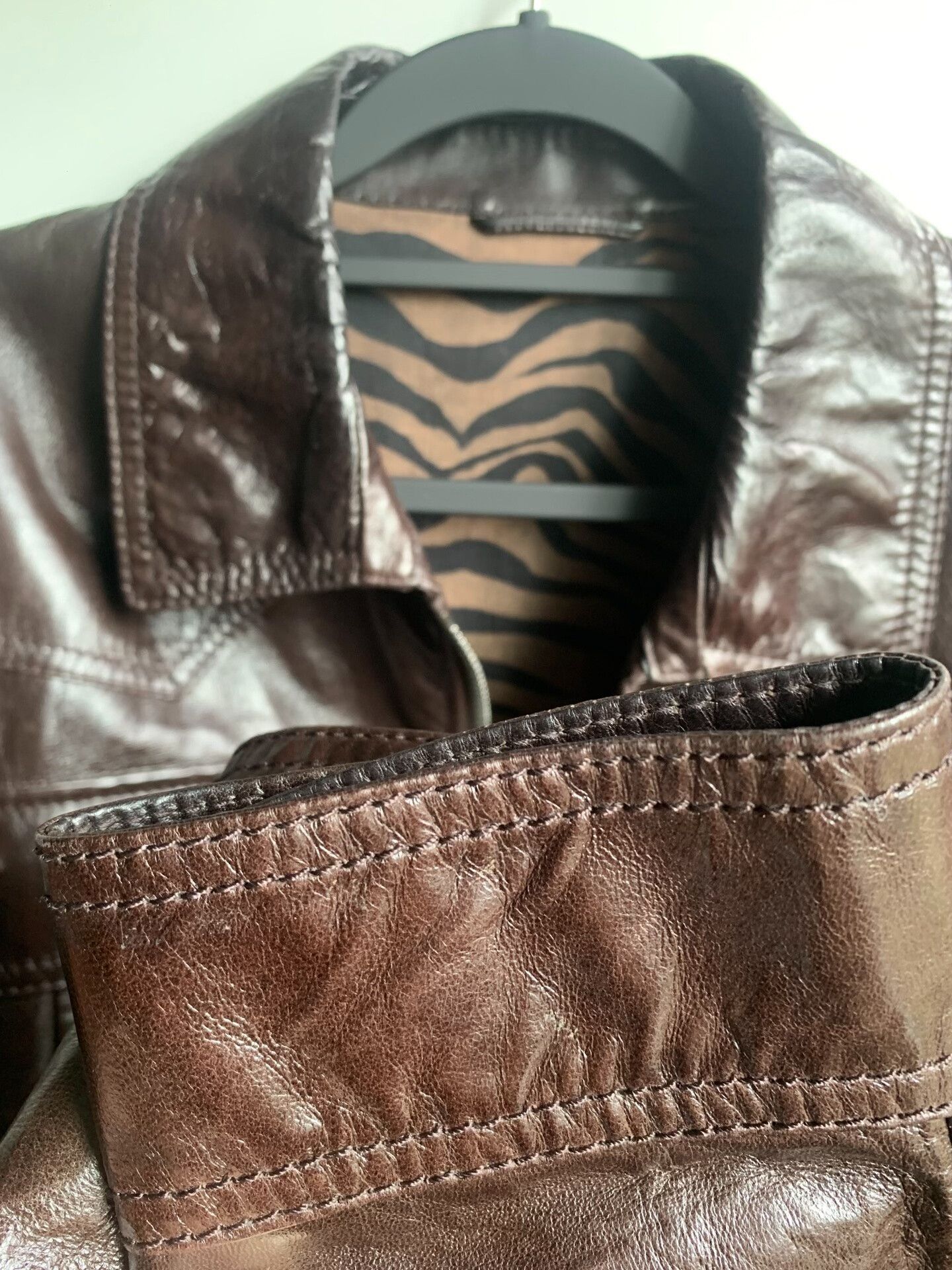 Bottega Veneta Bottega Veneta 48 Brown Sheepskin Hunting Jacket Size US M / EU 48-50 / 2 - 6 Thumbnail