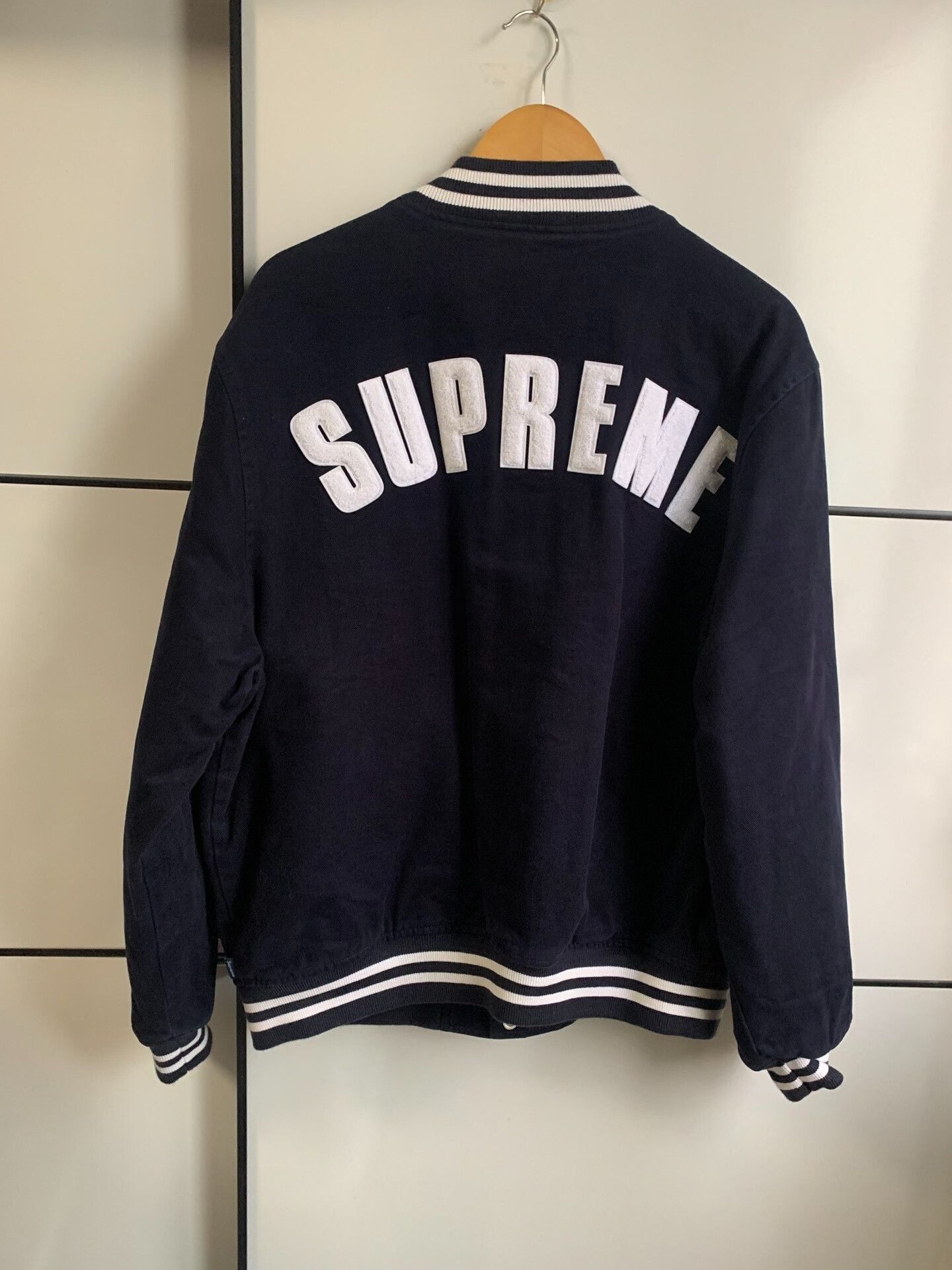 Supreme Supreme x New Era x MLB Varsity Jacket Size US L / EU 52-54 / 3 - 2 Thumbnail
