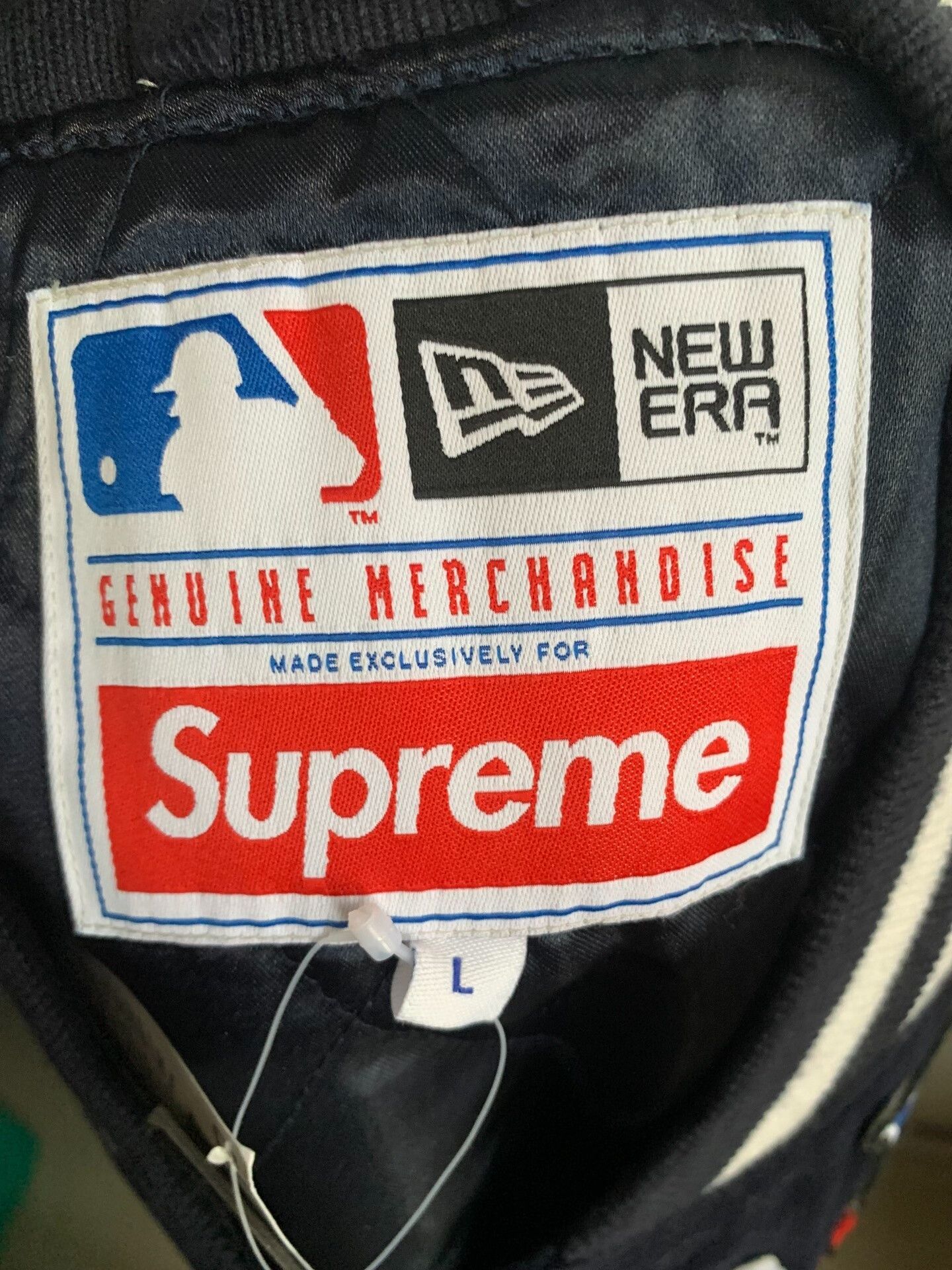 Supreme Supreme x New Era x MLB Varsity Jacket Size US L / EU 52-54 / 3 - 3 Thumbnail