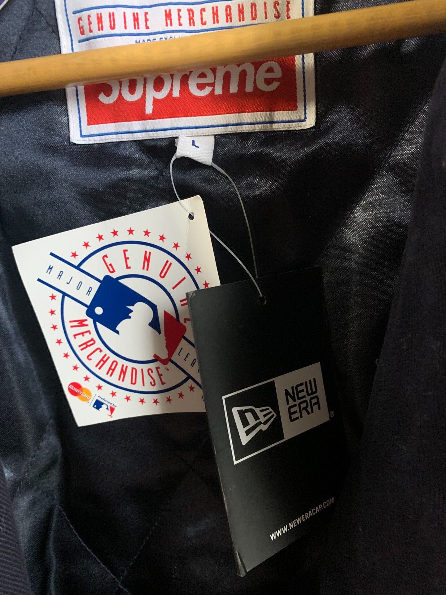 Supreme Supreme x New Era x MLB Varsity Jacket Size US L / EU 52-54 / 3 - 4 Thumbnail