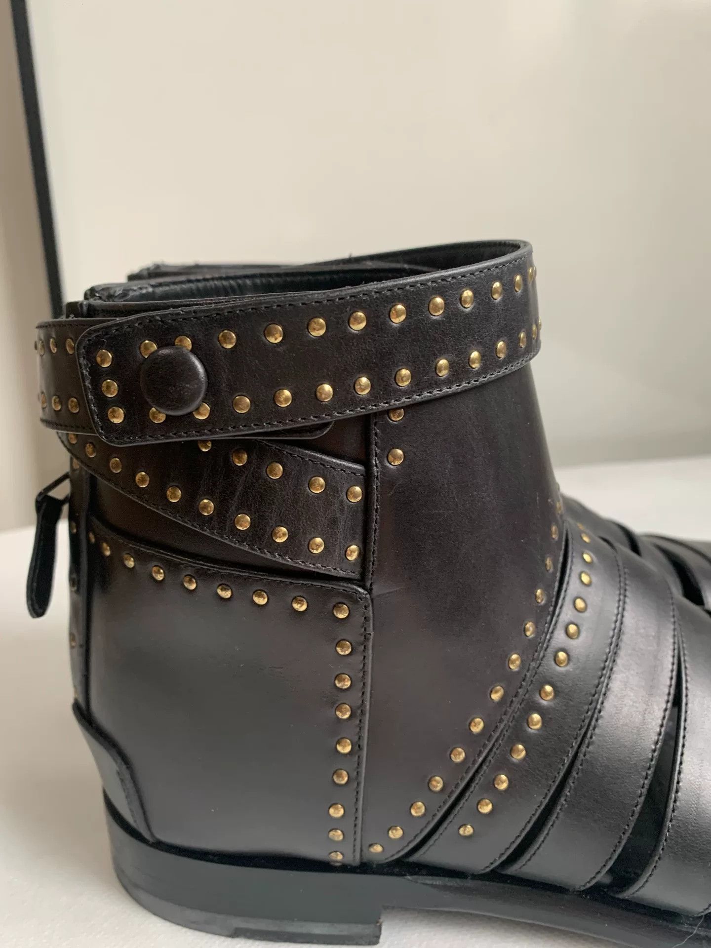 Balenciaga Balenciaga Gold Rivet High-Top Boots Size US 8 / IT 38 - 5 Thumbnail