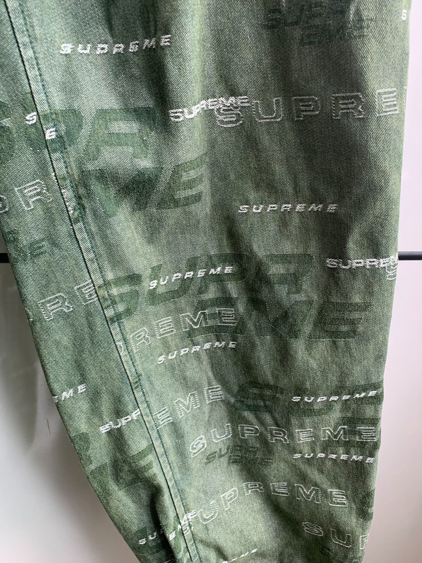 Supreme Supreme FW19 Dimensions Logo Denim Skate Pant Size US 32 / EU 48 - 6 Thumbnail