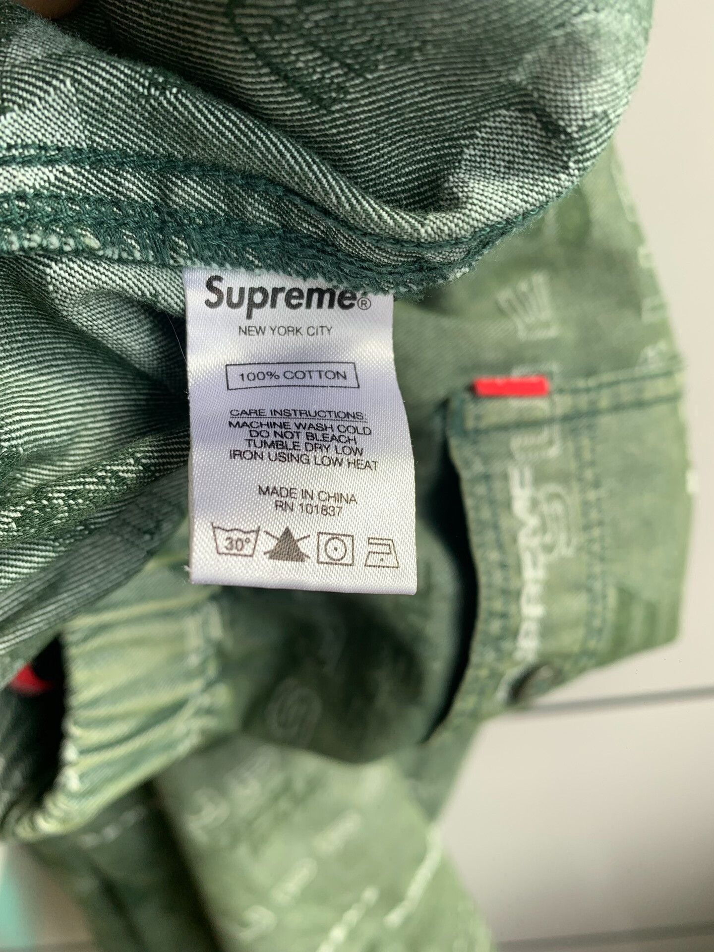 Supreme Supreme FW19 Dimensions Logo Denim Skate Pant Size US 32 / EU 48 - 4 Thumbnail
