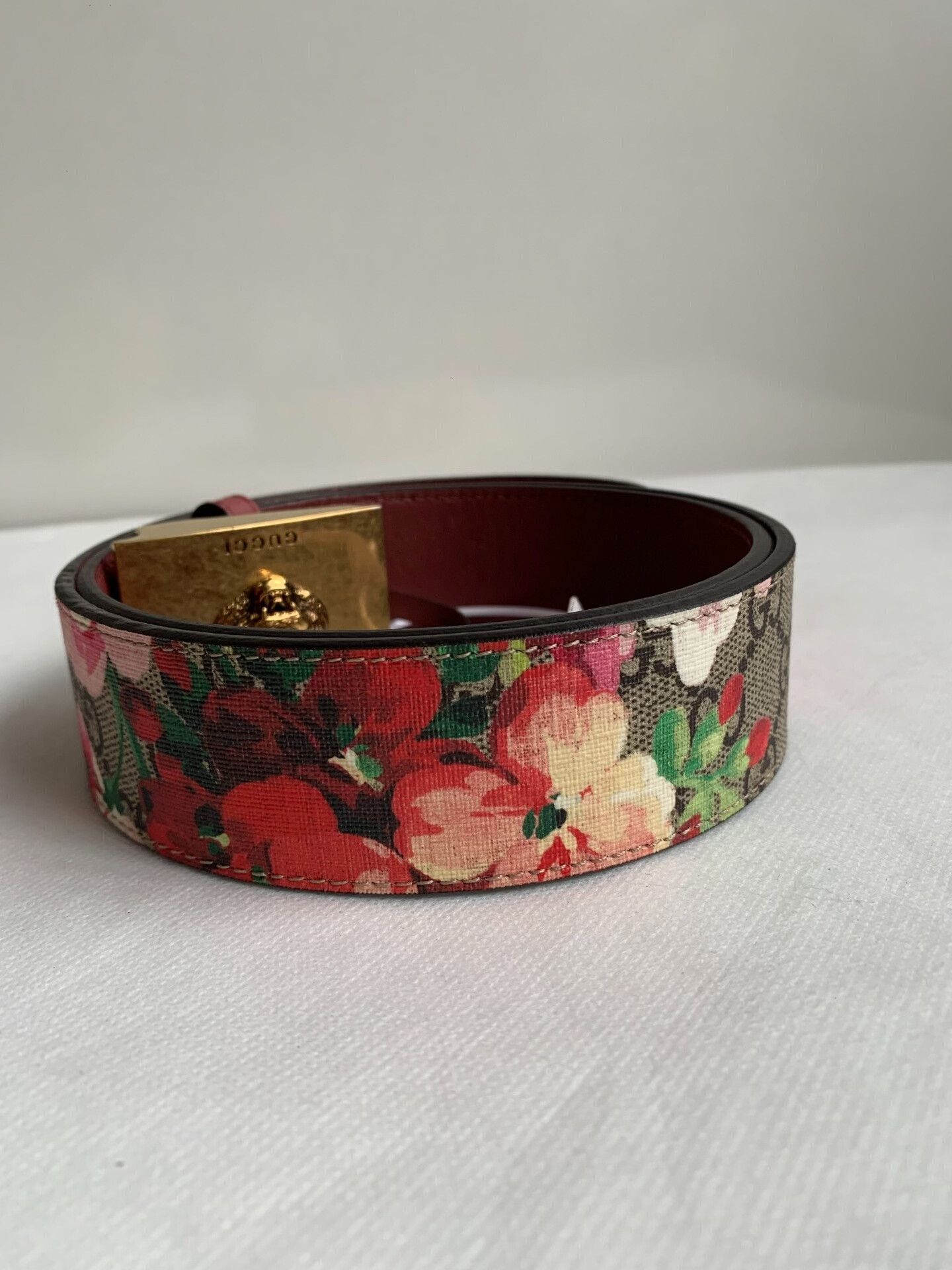 Gucci Gucci Tiger Head Floral Belt Size ONE SIZE - 9 Thumbnail
