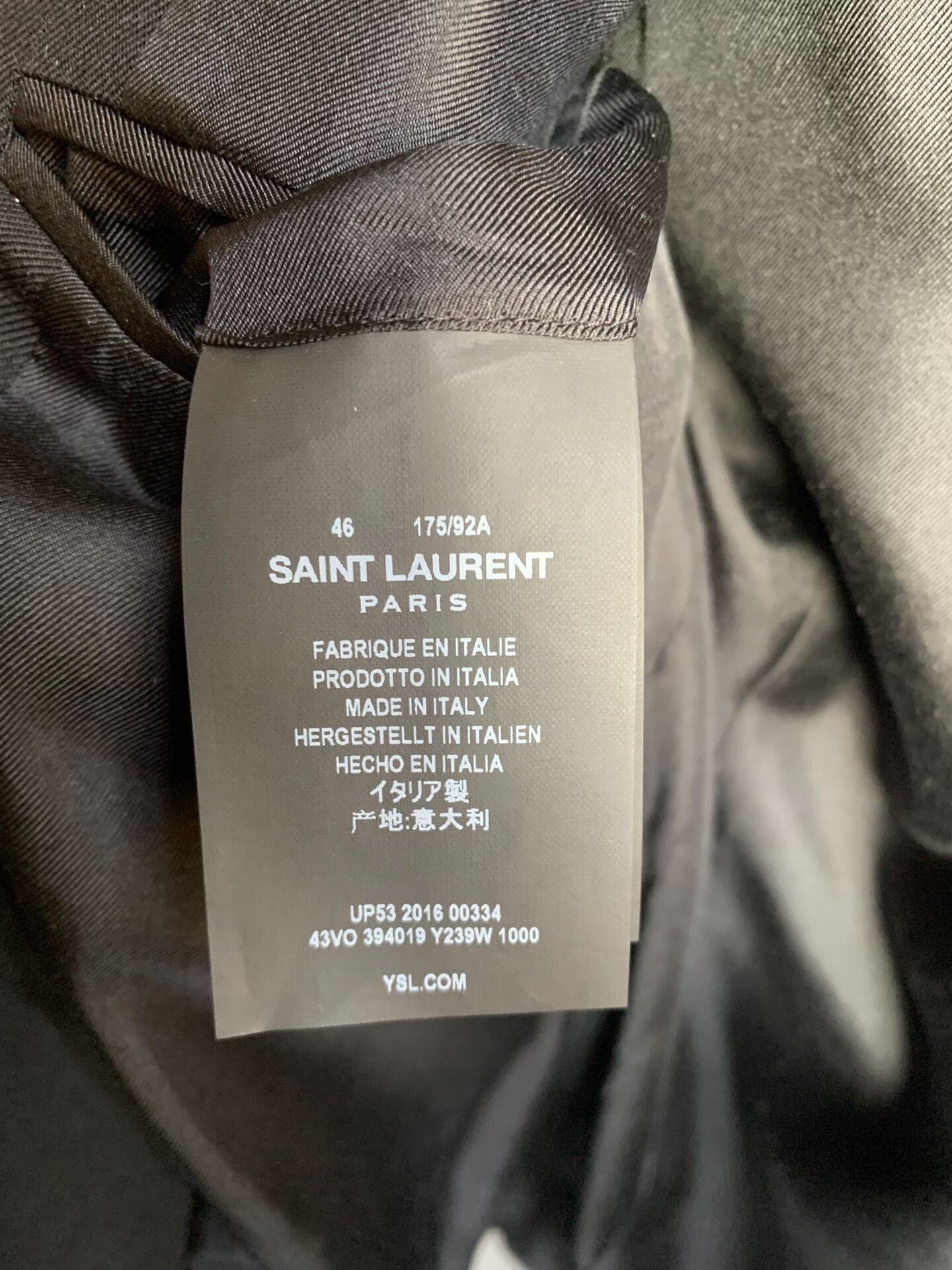 Saint Laurent Paris Saint Laurent Hedi 16FW Crystal Trim Blazer Size US S / EU 44-46 / 1 - 6 Thumbnail