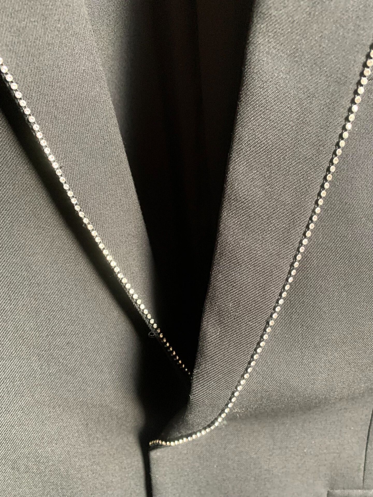 Saint Laurent Paris Saint Laurent Hedi 16FW Crystal Trim Blazer Size US S / EU 44-46 / 1 - 4 Thumbnail
