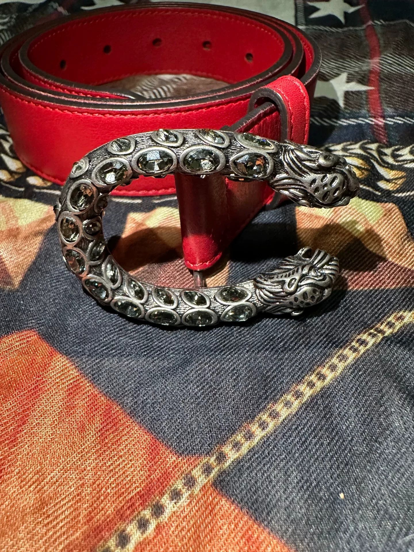 Gucci Gucci Dionysus Red Belt Size ONE SIZE - 2 Thumbnail