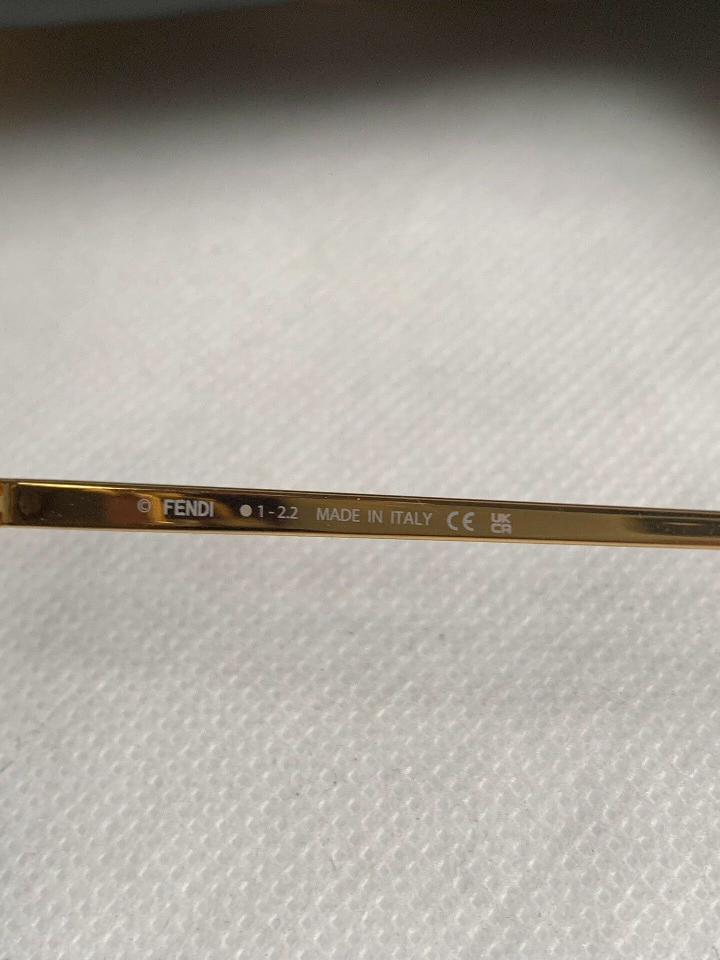 Fendi FENDI Gold Frame Sunglasses Size ONE SIZE - 7 Thumbnail