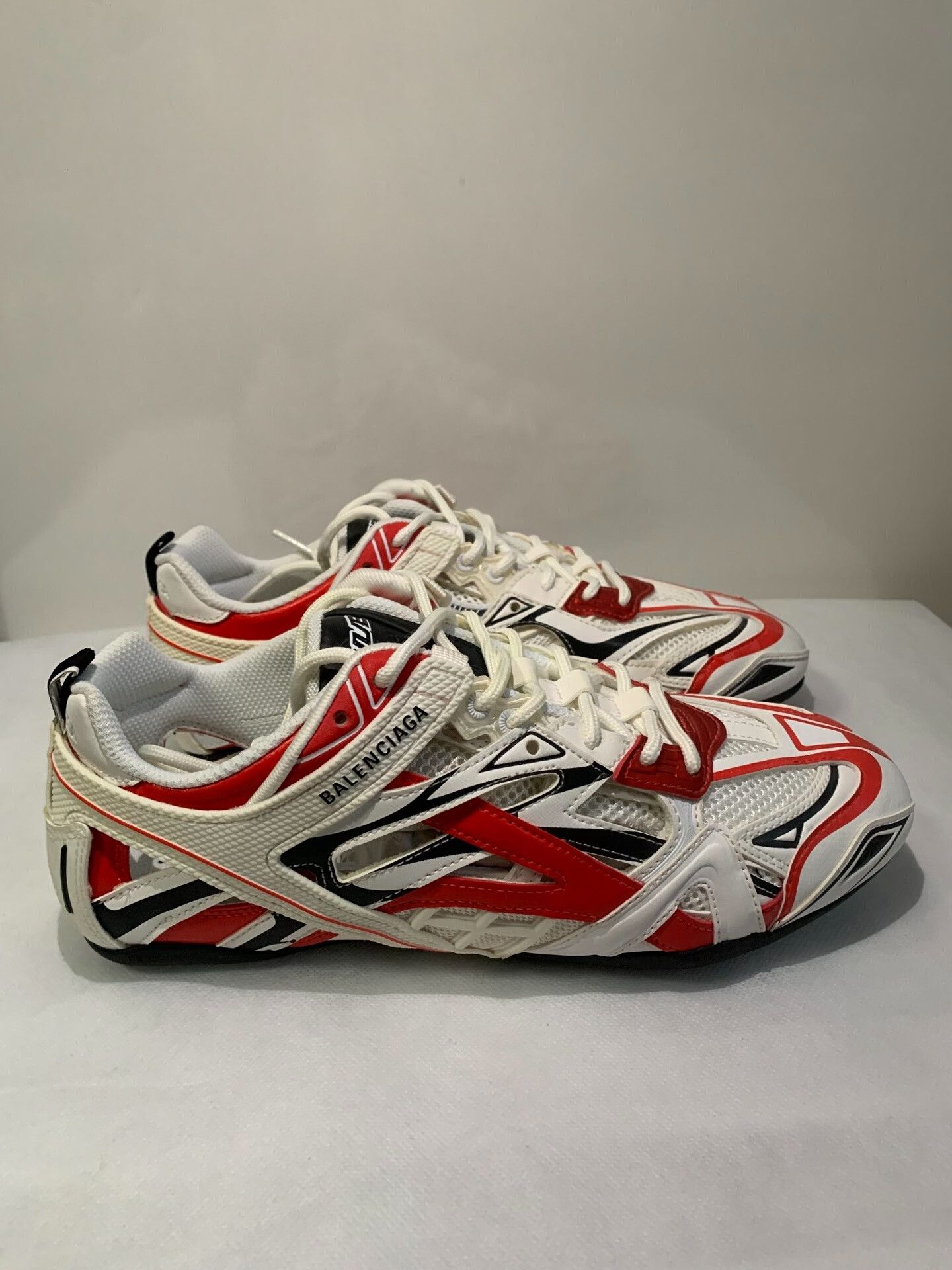 Balenciaga Balenciaga Drive Red White Racing Shoes Size US 7 / EU 40 - 3 Thumbnail