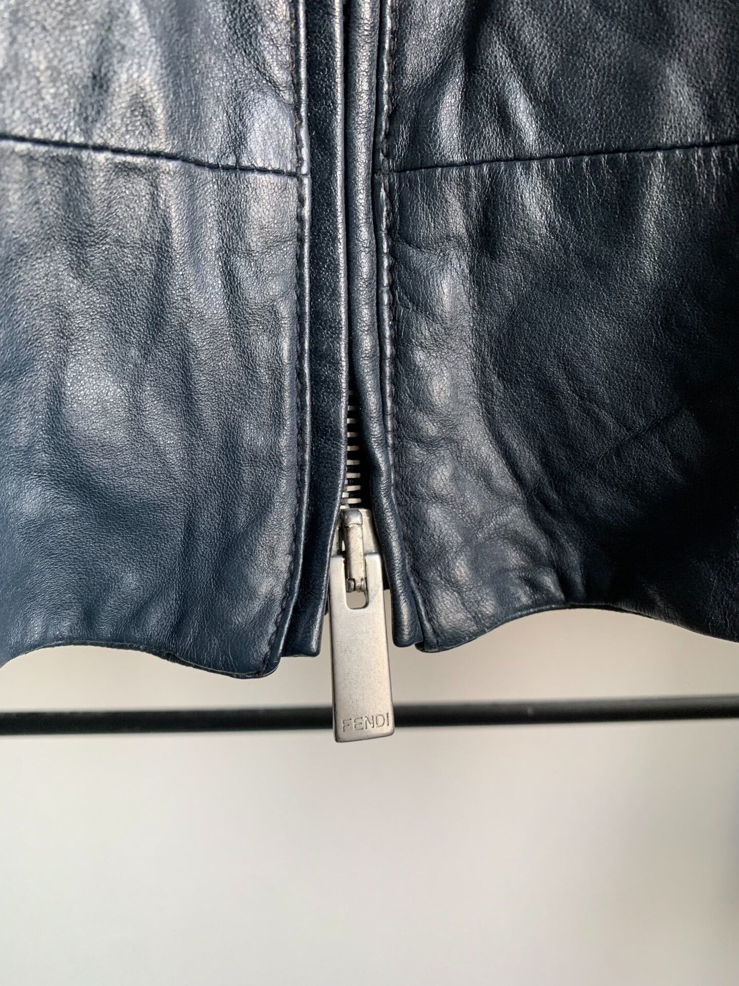 Fendi FENDI Men's Leather Jacket Size US L / EU 52-54 / 3 - 4 Thumbnail