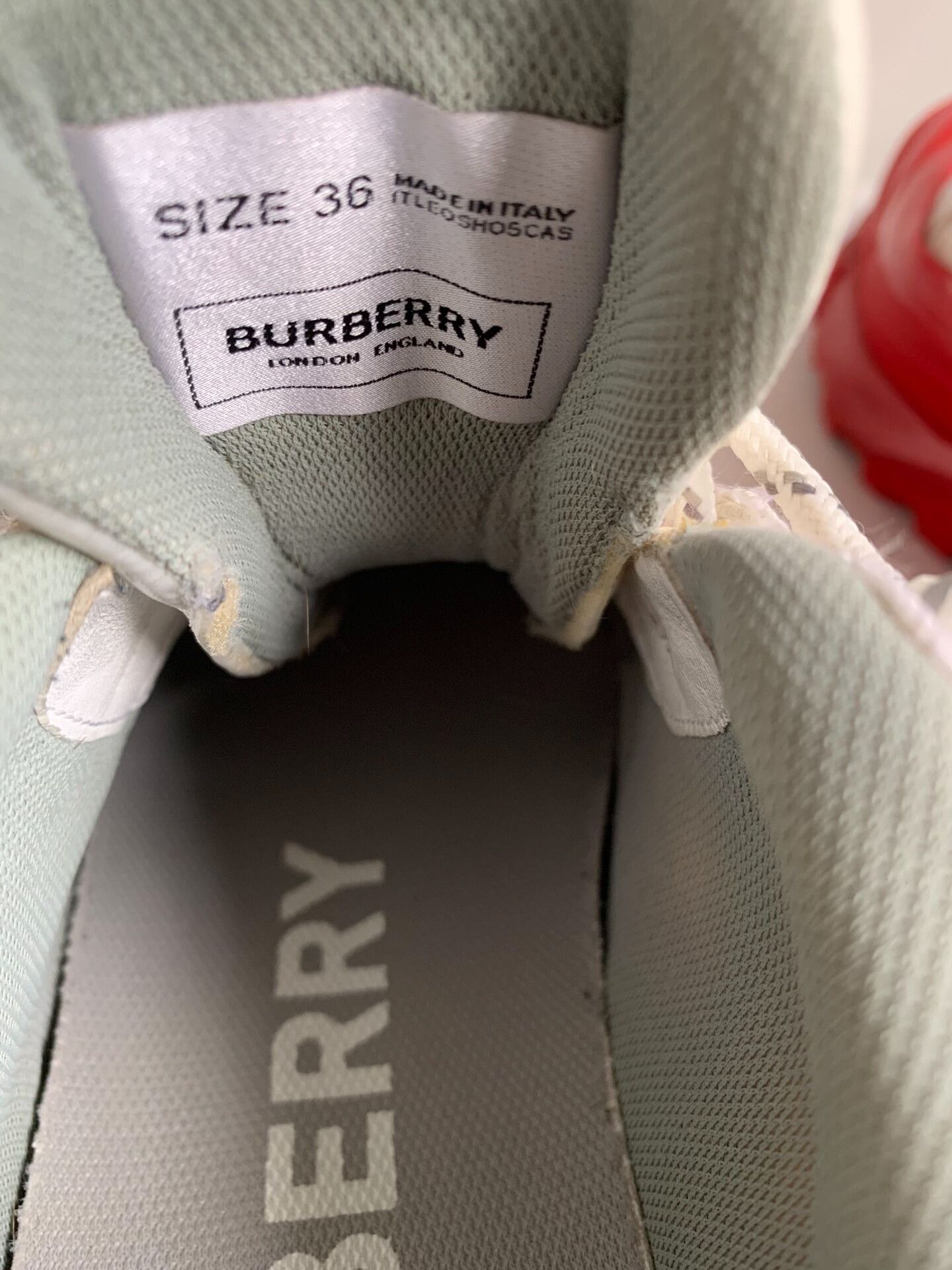 Burberry Burberry Arthur Red Dad Shoes Size US 5 / IT 35 - 6 Thumbnail