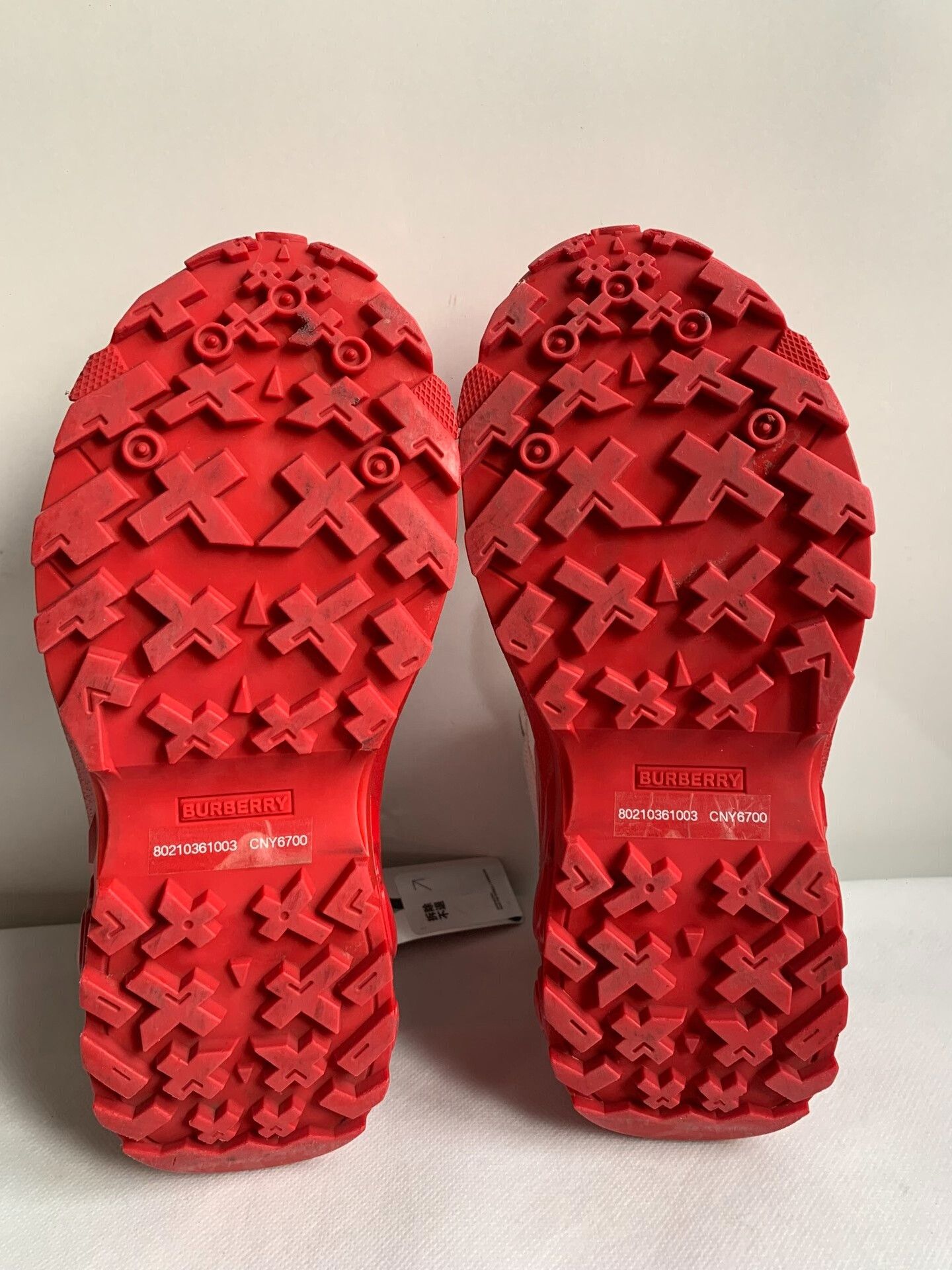 Burberry Burberry Arthur Red Dad Shoes Size US 5 / IT 35 - 9 Thumbnail