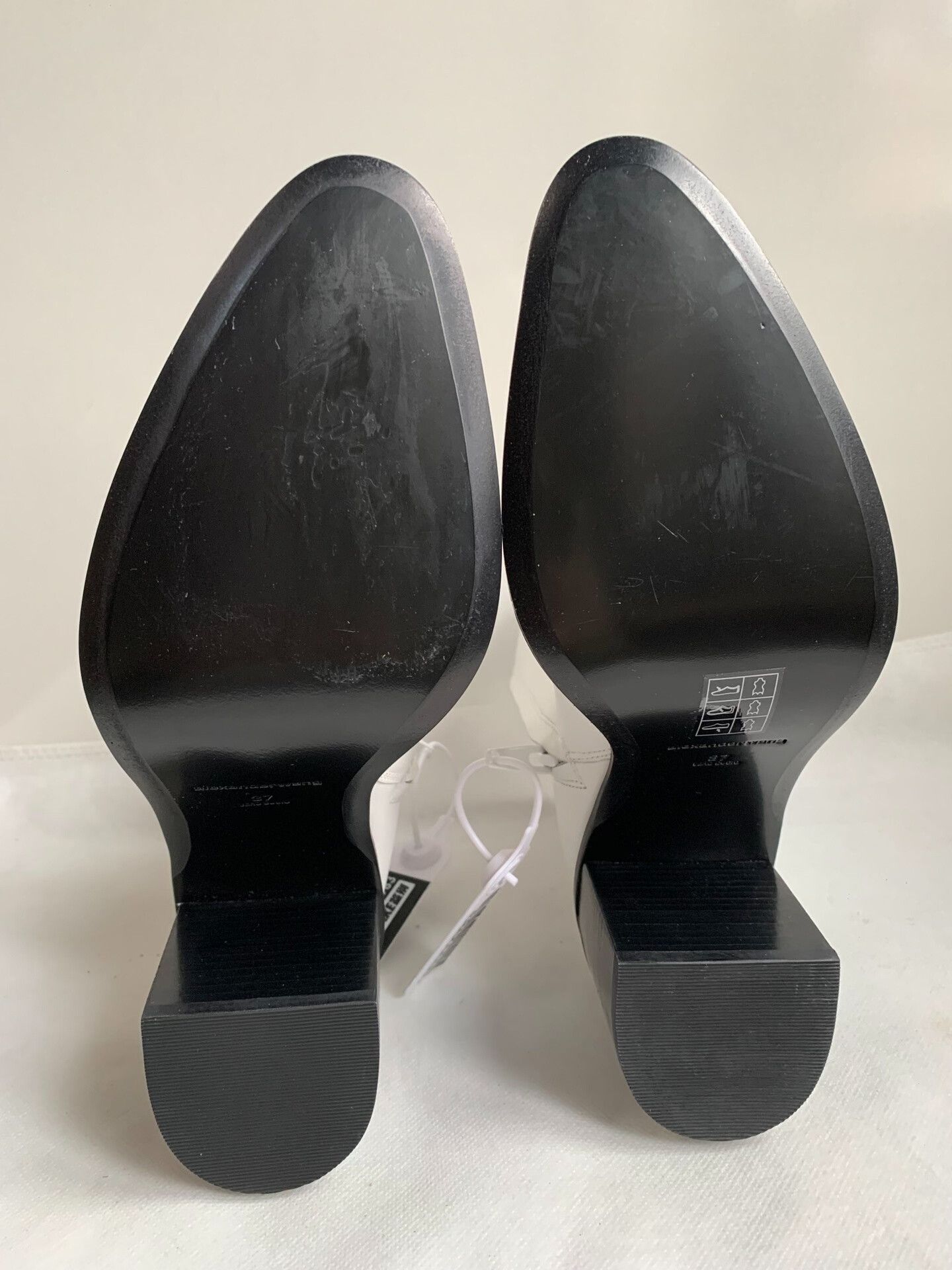Alexander Wang Alexander Wang White Leather Sock Boots Size US 6 / IT 36 - 7 Thumbnail