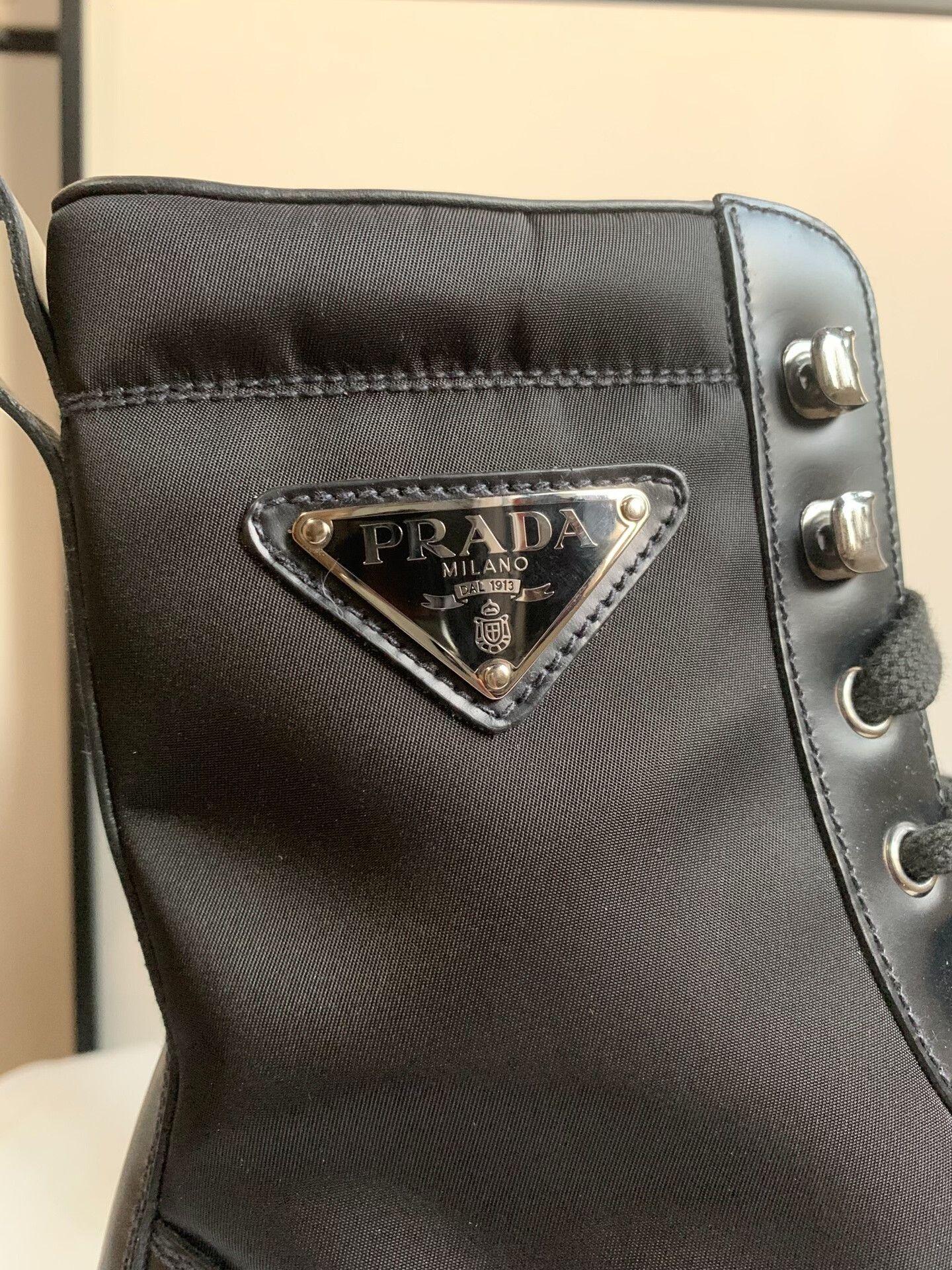 Prada PRADA Rois Logo High-Top Martin Boots Men Size US 10 / EU 43 - 3 Thumbnail