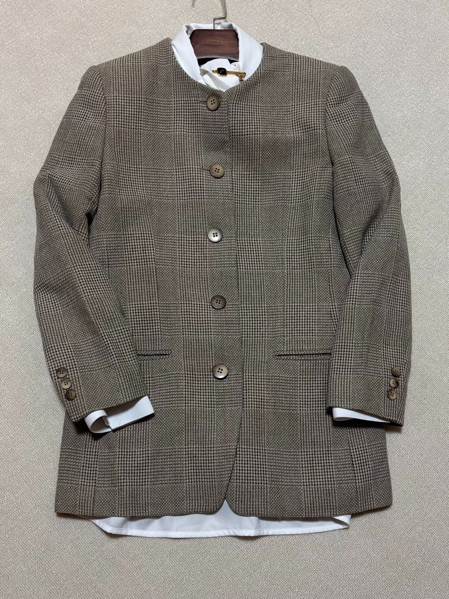Burberry Burberry 90s Vintage Women's Suit Skirt Set Size M / US 6-8 / IT 42-44 - 3 Thumbnail