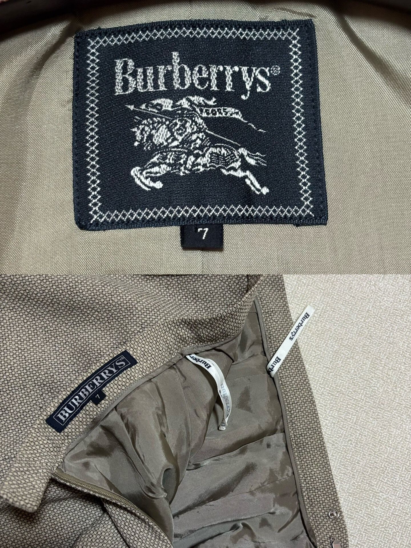 Burberry Burberry 90s Vintage Women's Suit Skirt Set Size M / US 6-8 / IT 42-44 - 9 Thumbnail